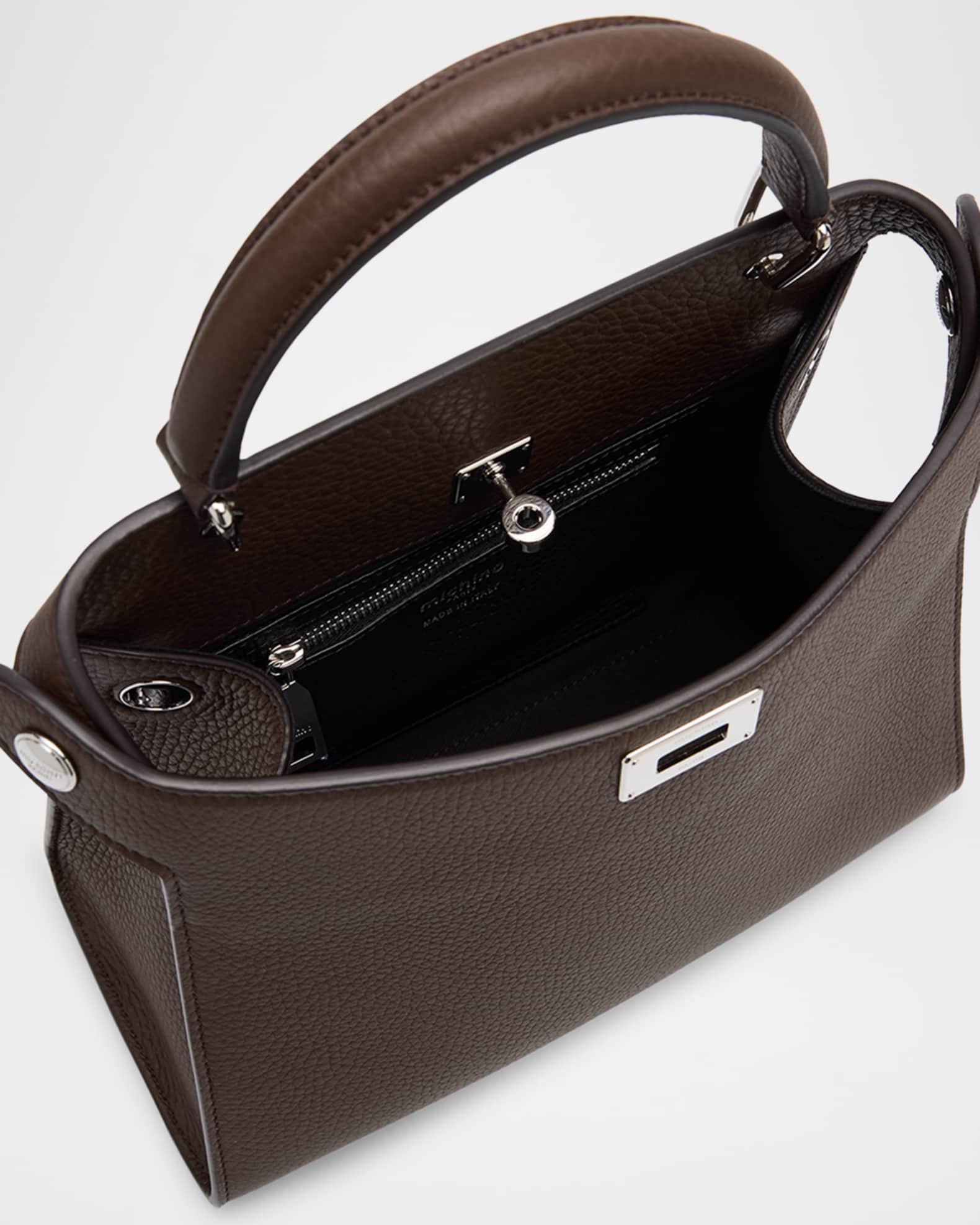 Lutece Mini Grained Leather Top-Handle Bag Product Image