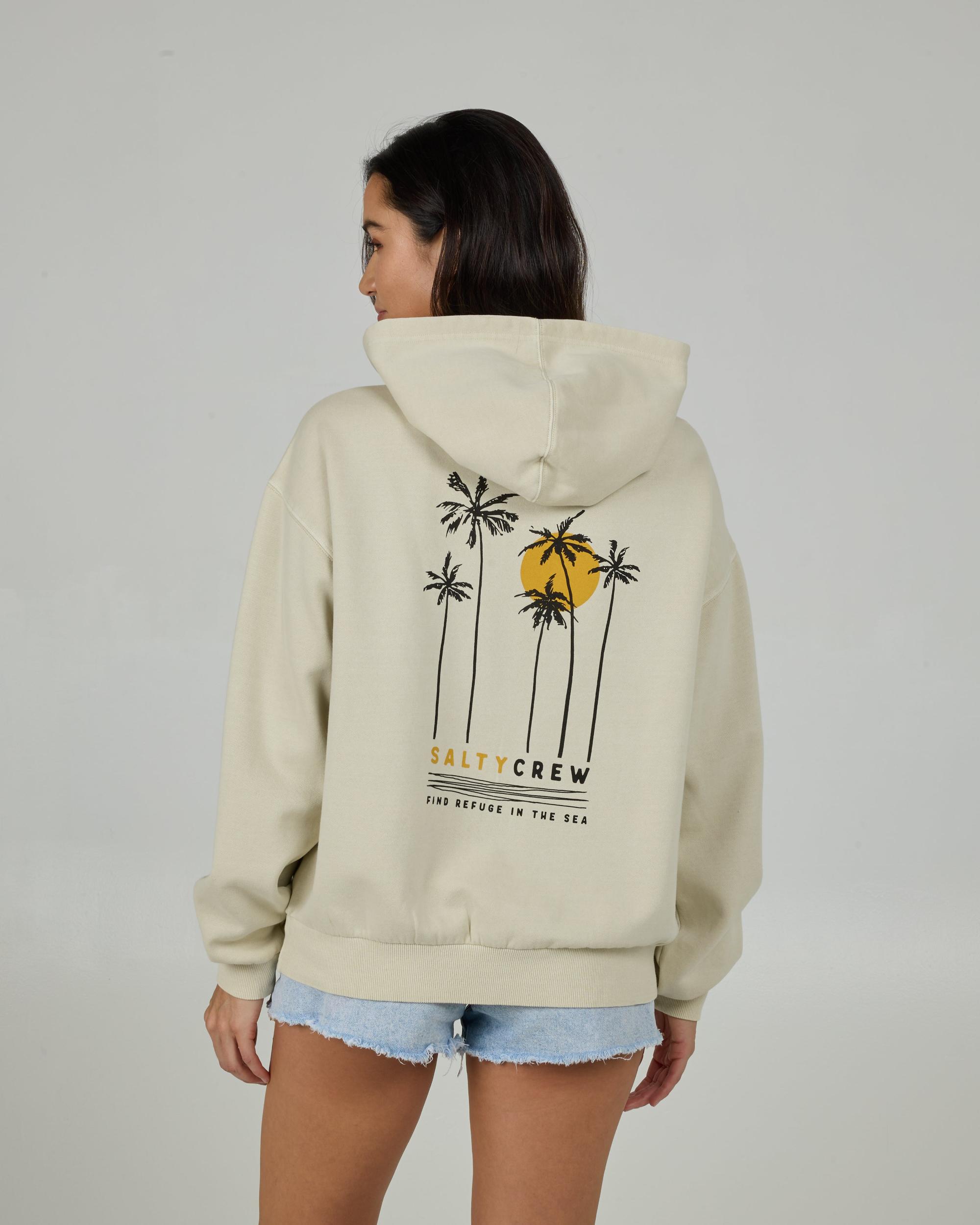 Palms Hoodie - Off White Female Product Image