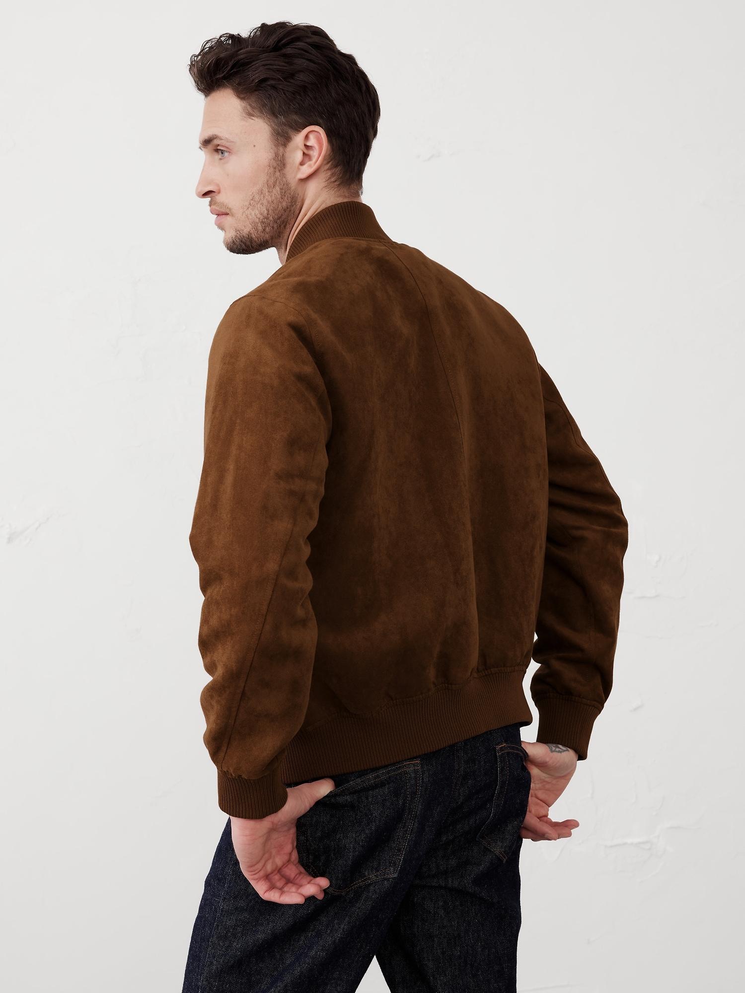 Vegan Suede Bomber Product Image