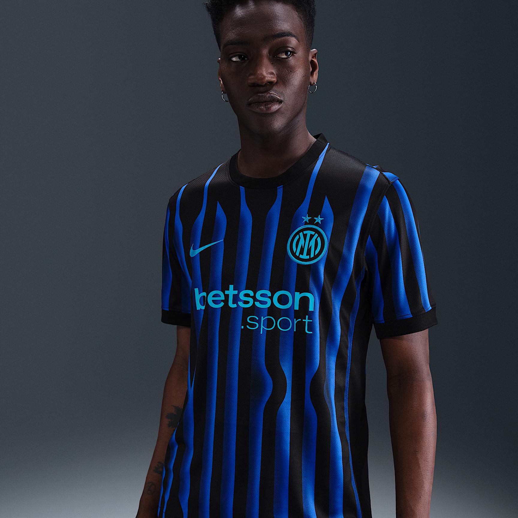 Inter Milan 2025/26 Stadium Home Nike Mens Dri-FIT Soccer Replica Jersey | HJ4591-439 Product Image