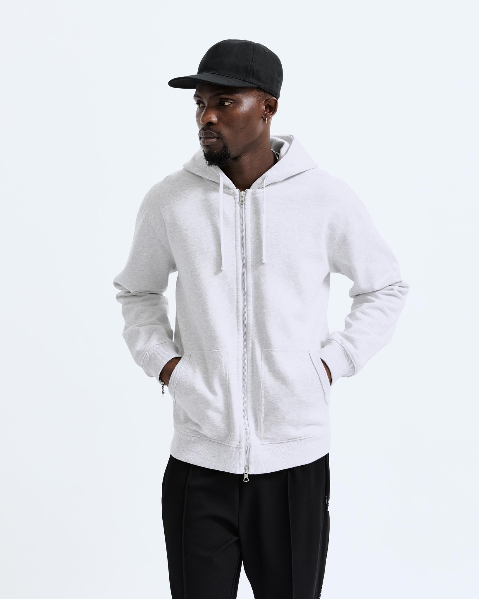 Midweight Terry Classic Full Zip Hoodie - Vault Male Product Image