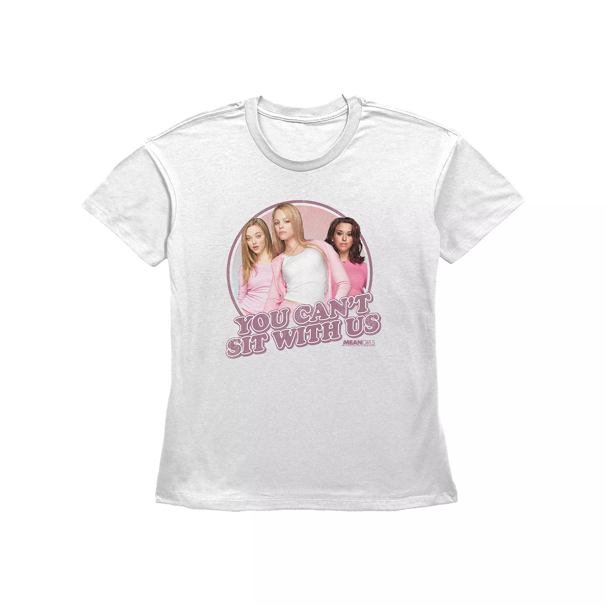 Women's Mean Girls Plastics You Can't Sit With Us Basic Fit Graphic Tee, Girl's,  Product Image