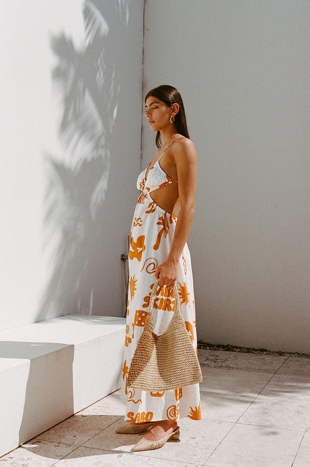 Toulouse Maxi Dress - Objects Cream Product Image