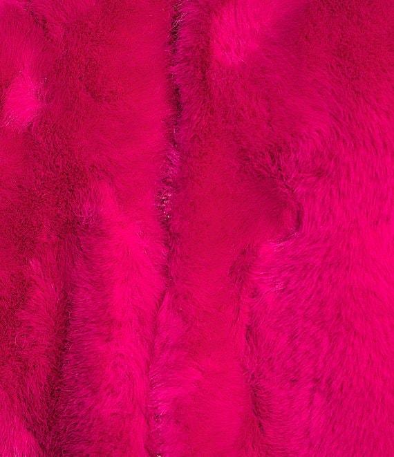 Gemma Layne Faux Fur Zip Hooded Jacket Product Image