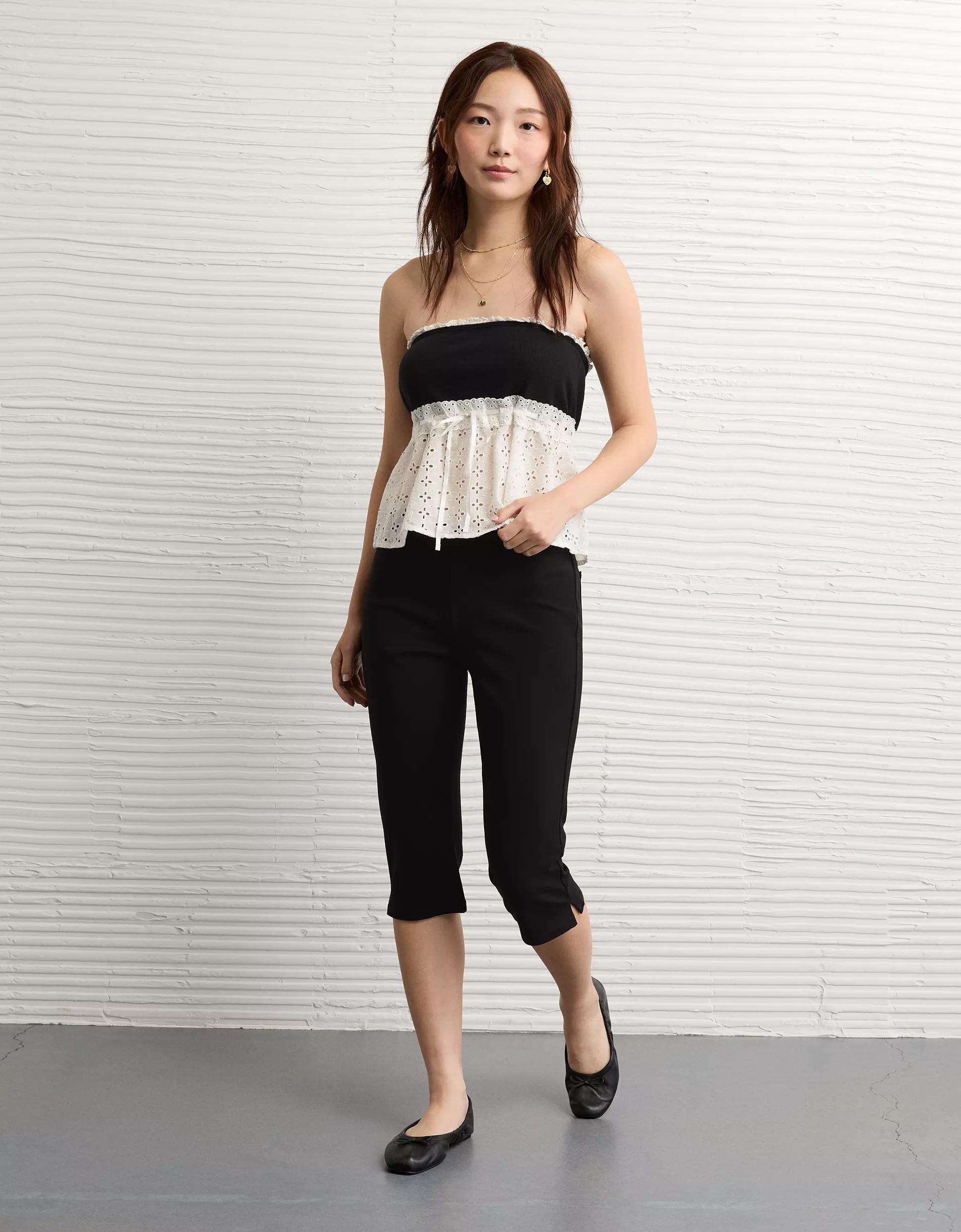 AE Eyelet Babydoll Tube Top Product Image