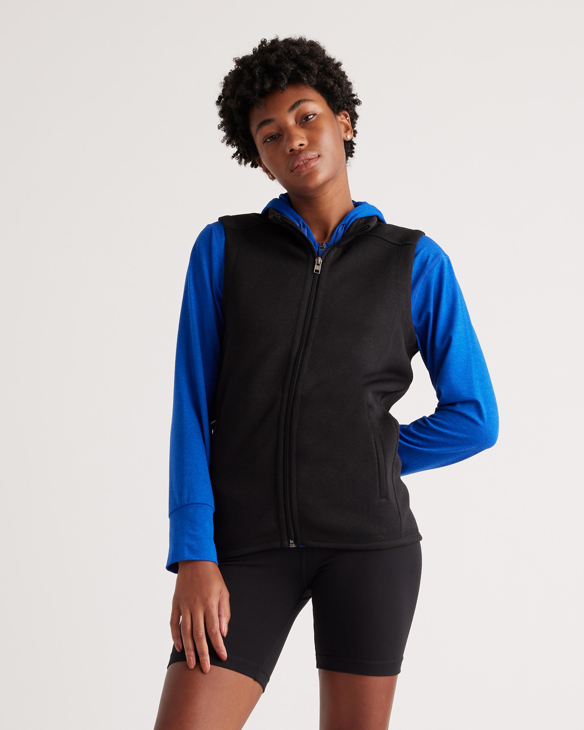 Quince | Women's Sweater-Knit Fleece Full-Zip Vest Recycled Polyester Product Image