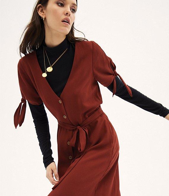 Sanctuary Essentials Turtleneck Long Sleeve Rib Knit Shirt Product Image