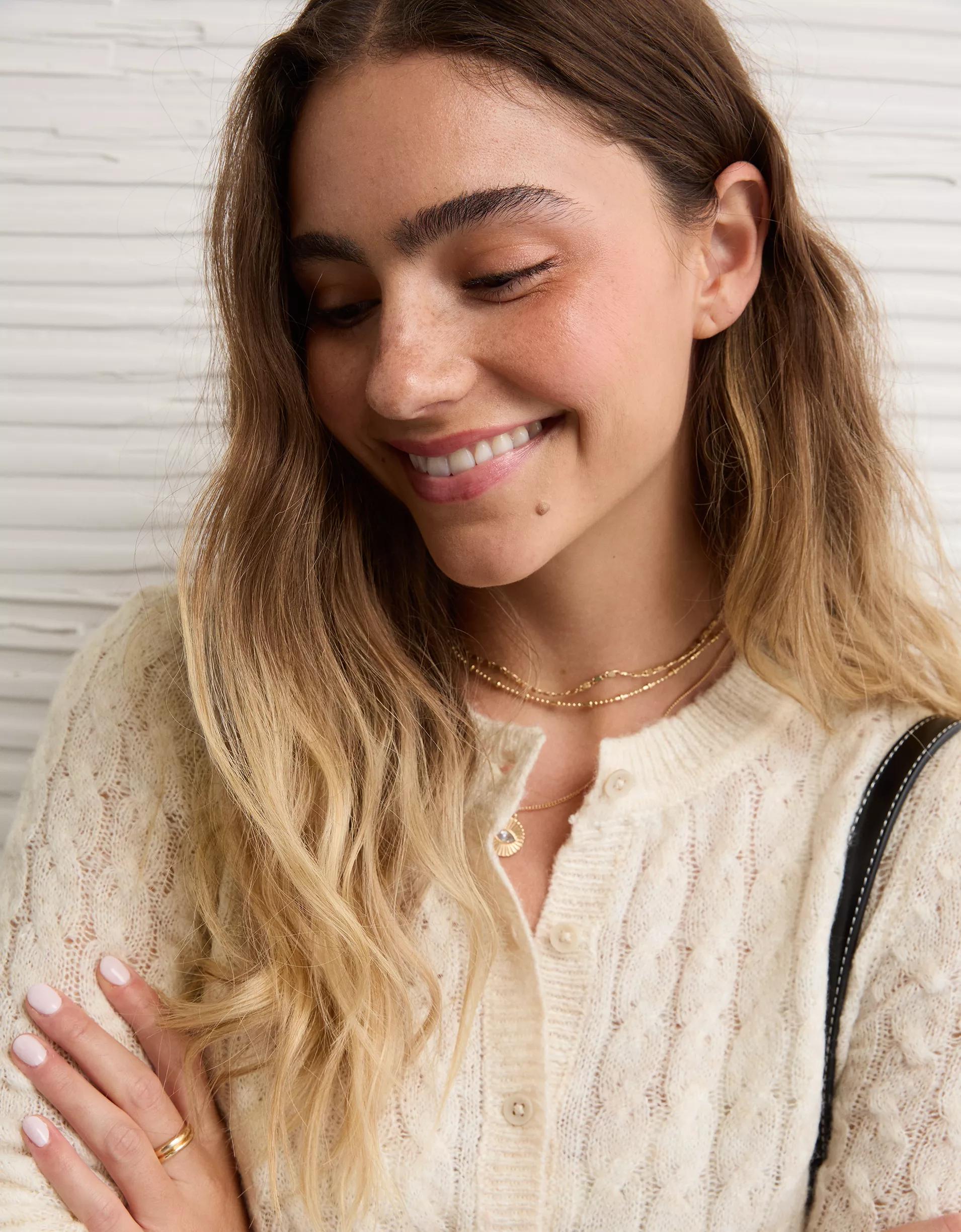 AE Whoa So Soft Button-Front Cardigan Product Image