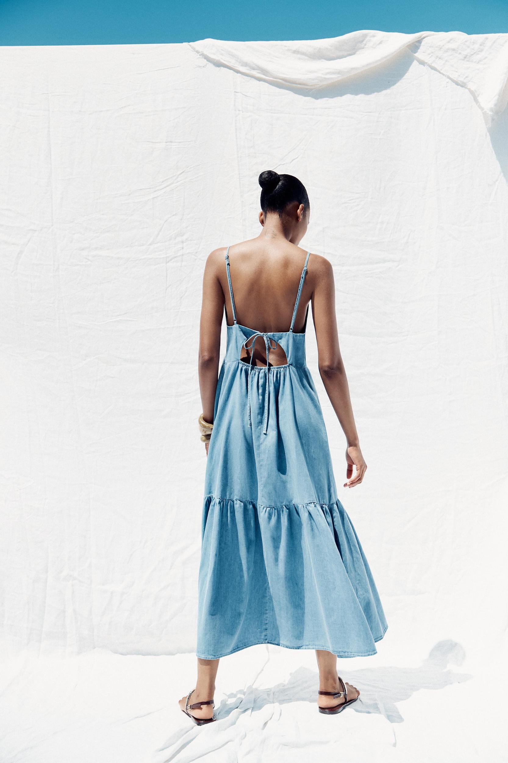 BOW MIDI DRESS Product Image