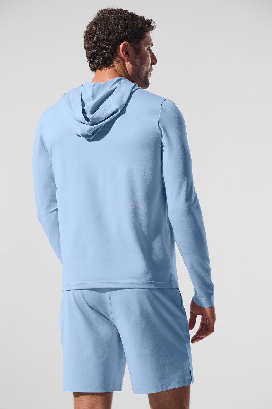 Conquer Reform Long Sleeve With Hood - Seashell Blue Product Image