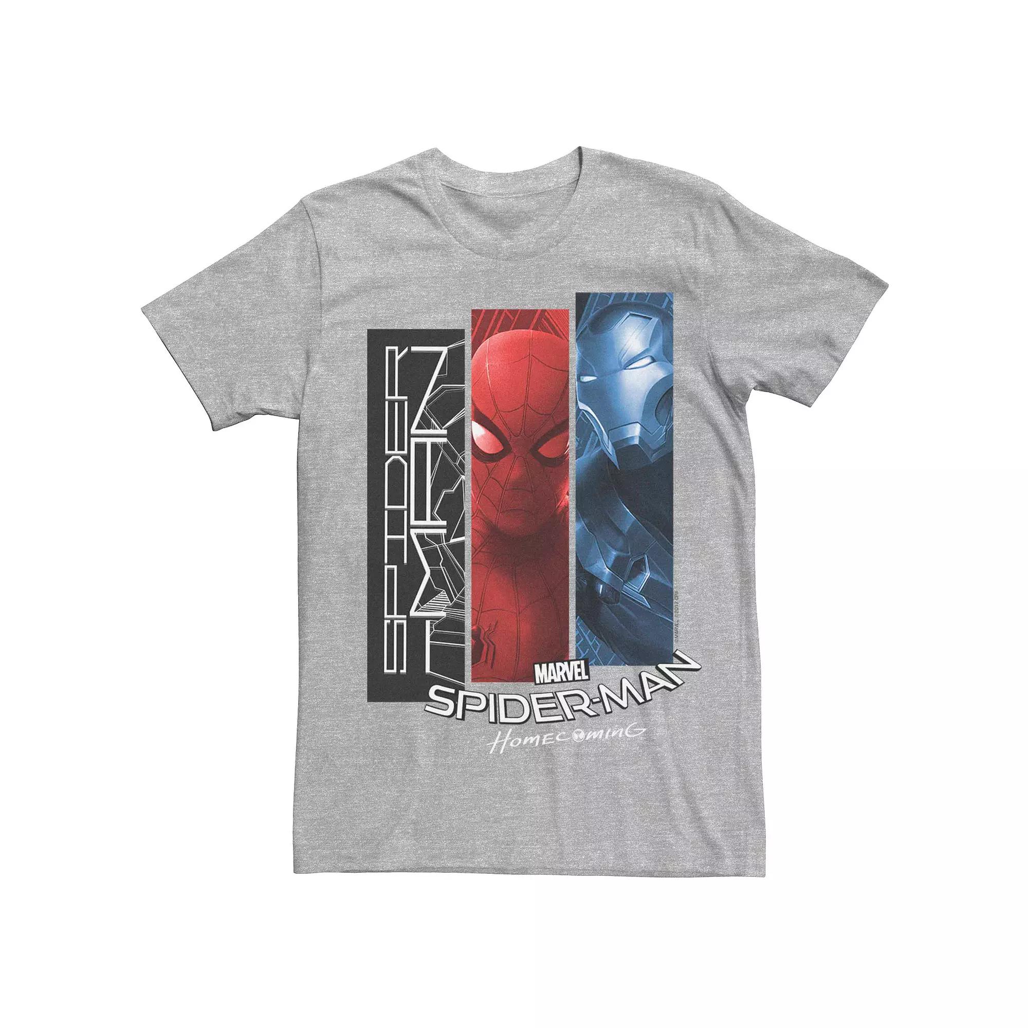 Men's Marvel Spider-Man Iron Man Panel Graphic Tee,  Product Image