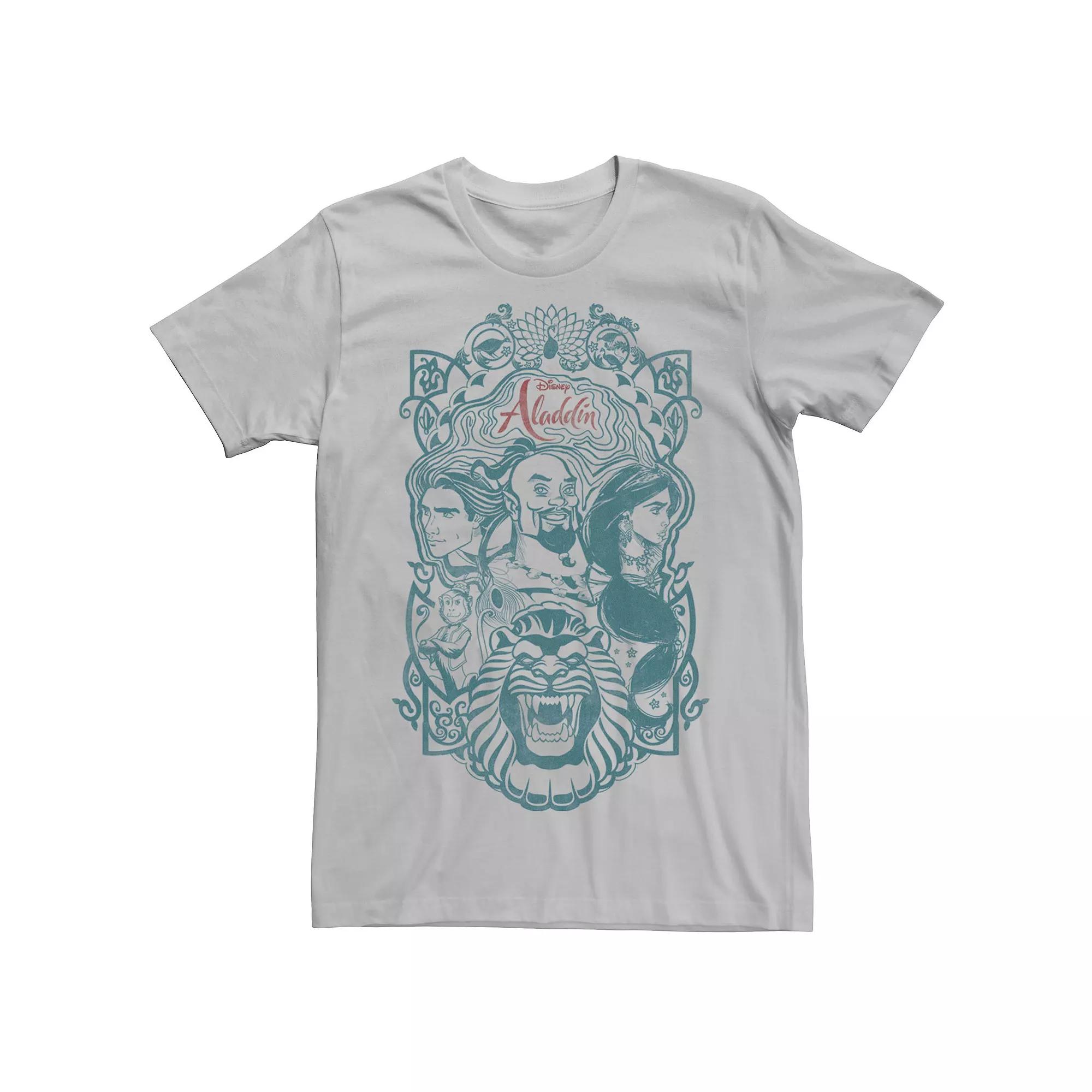 Disney's Aladdin Live Action Men's Group Character Sketch Tee,  Product Image