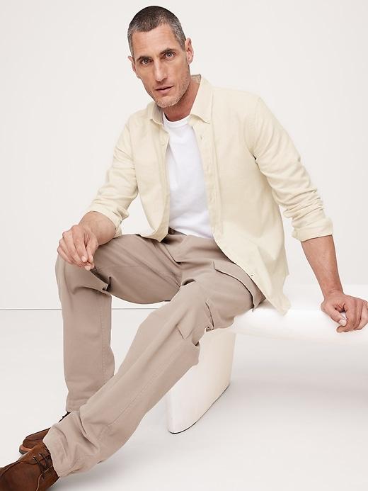 Standard-Fit Cotton Flannel Shirt Product Image