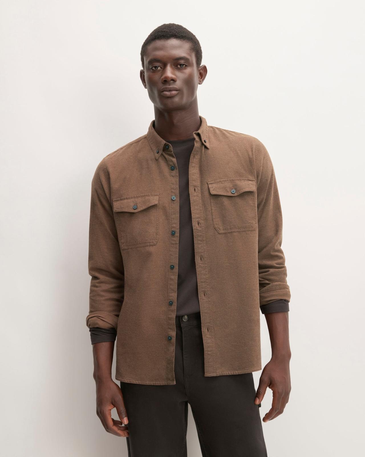 Mens Brushed Flannel Shirt by Everlane Product Image