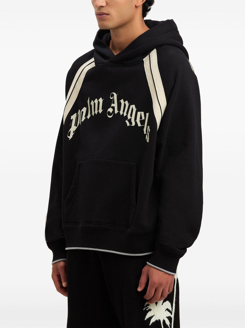 logo-print cotton hoodie Product Image