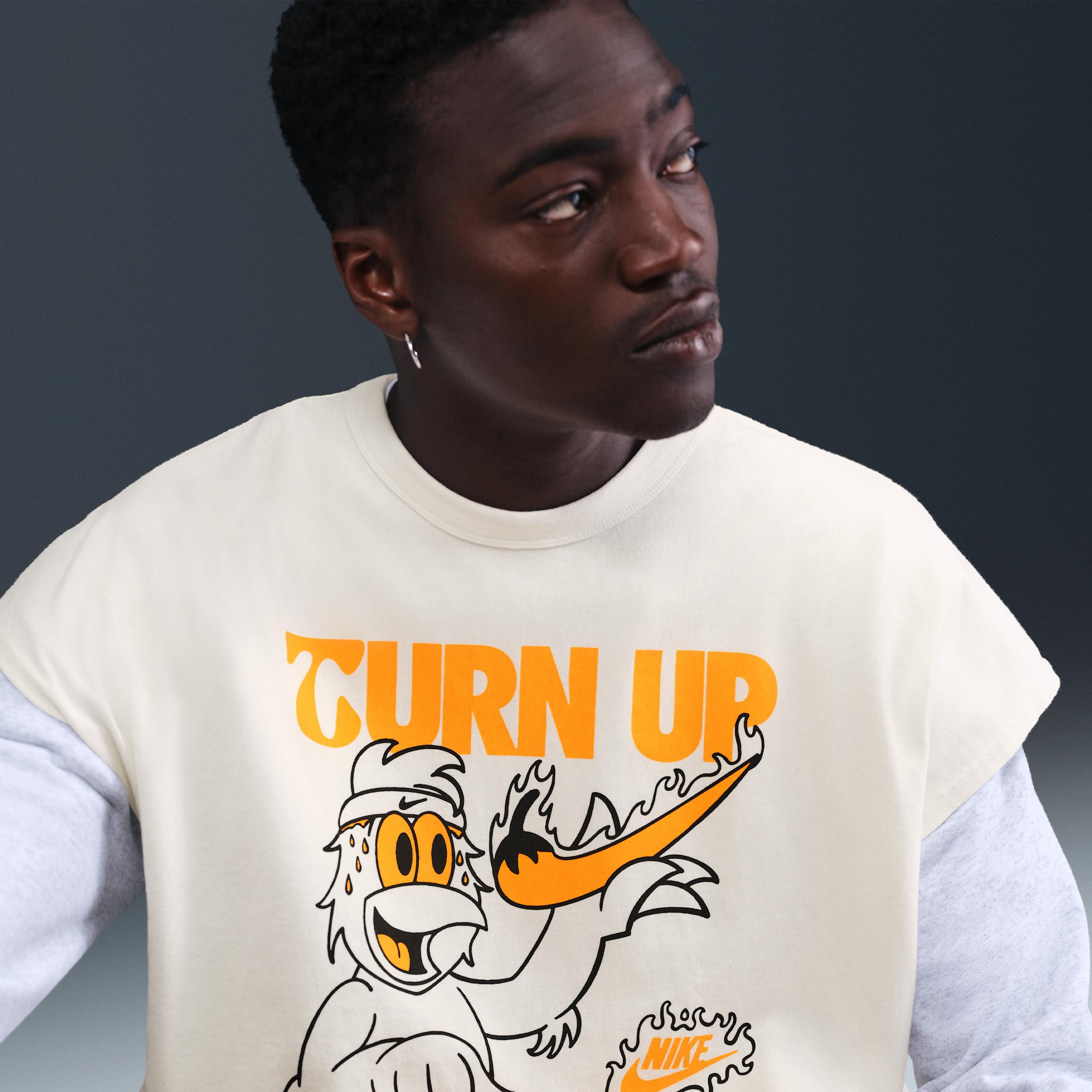 Nike Mens Nike NSW Hot Ones Sleeveless T-Shirt - Mens Sail/Multi Product Image