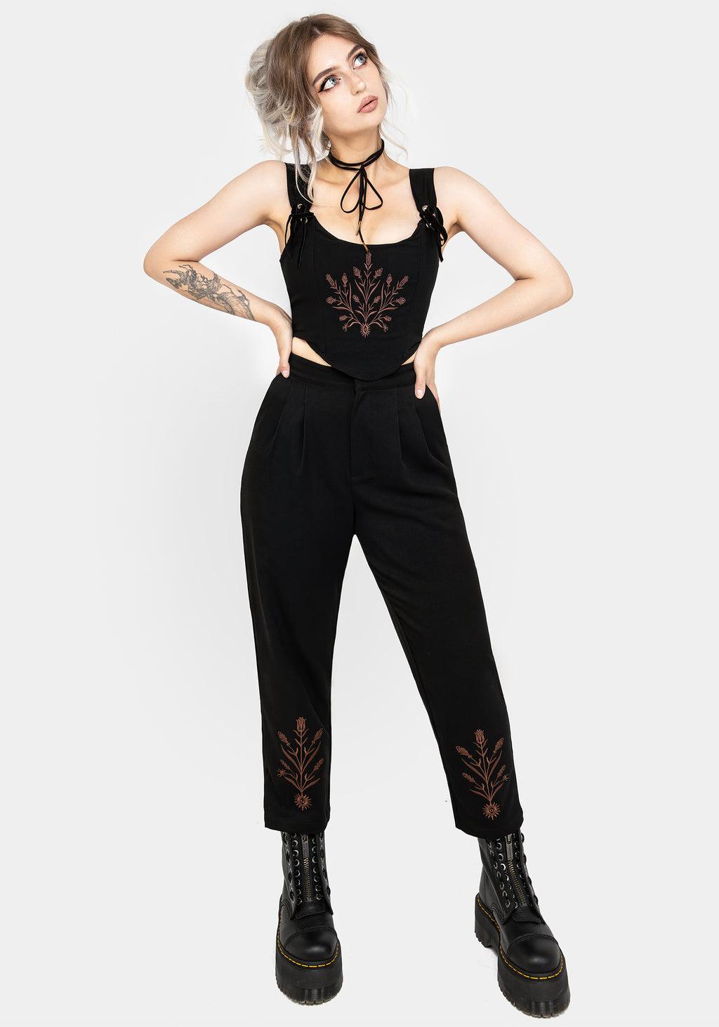Cybele Embroidered Crop Corset Top Product Image