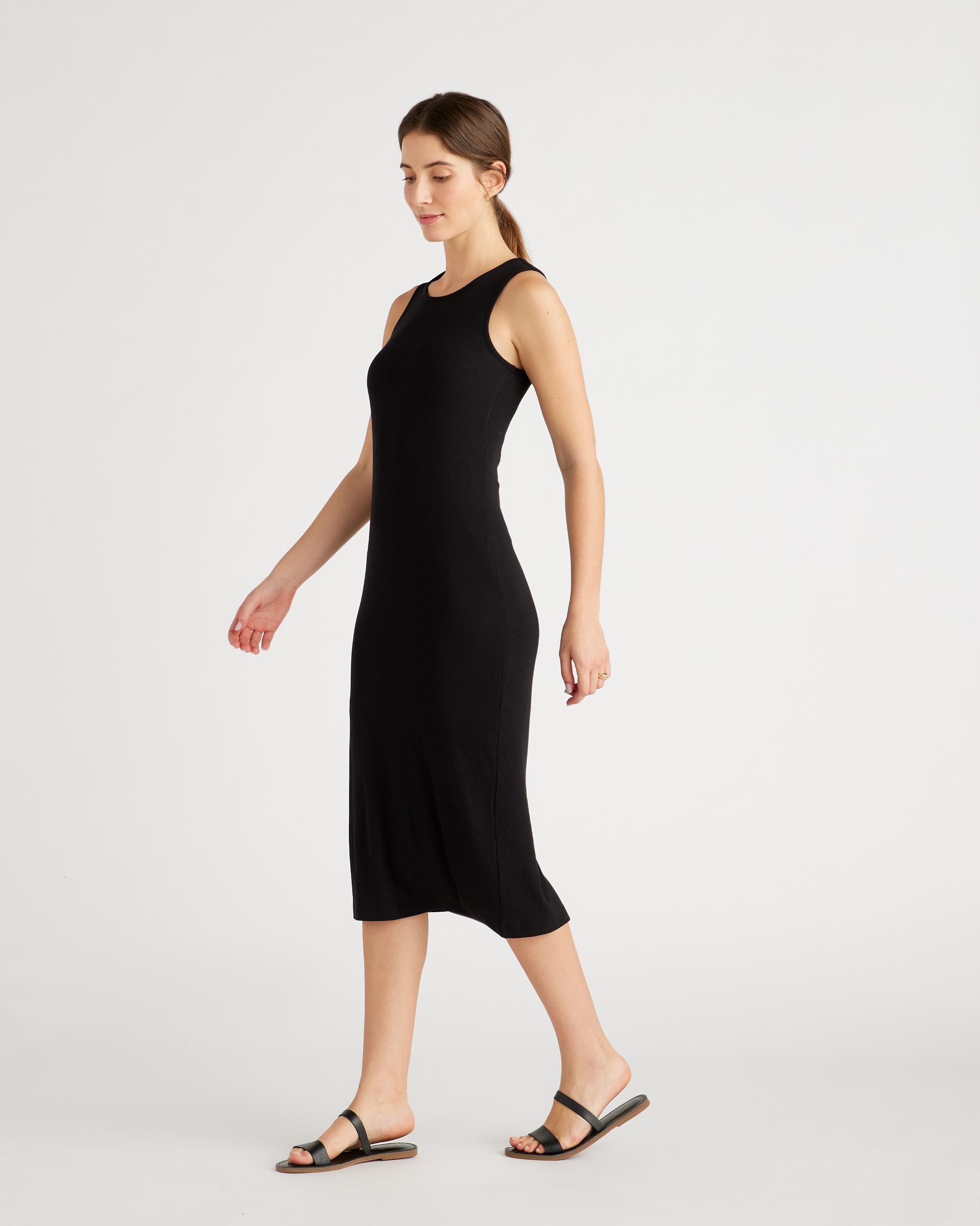 Quince | Women's Rib Knit Dress Size XL, Tencel Product Image