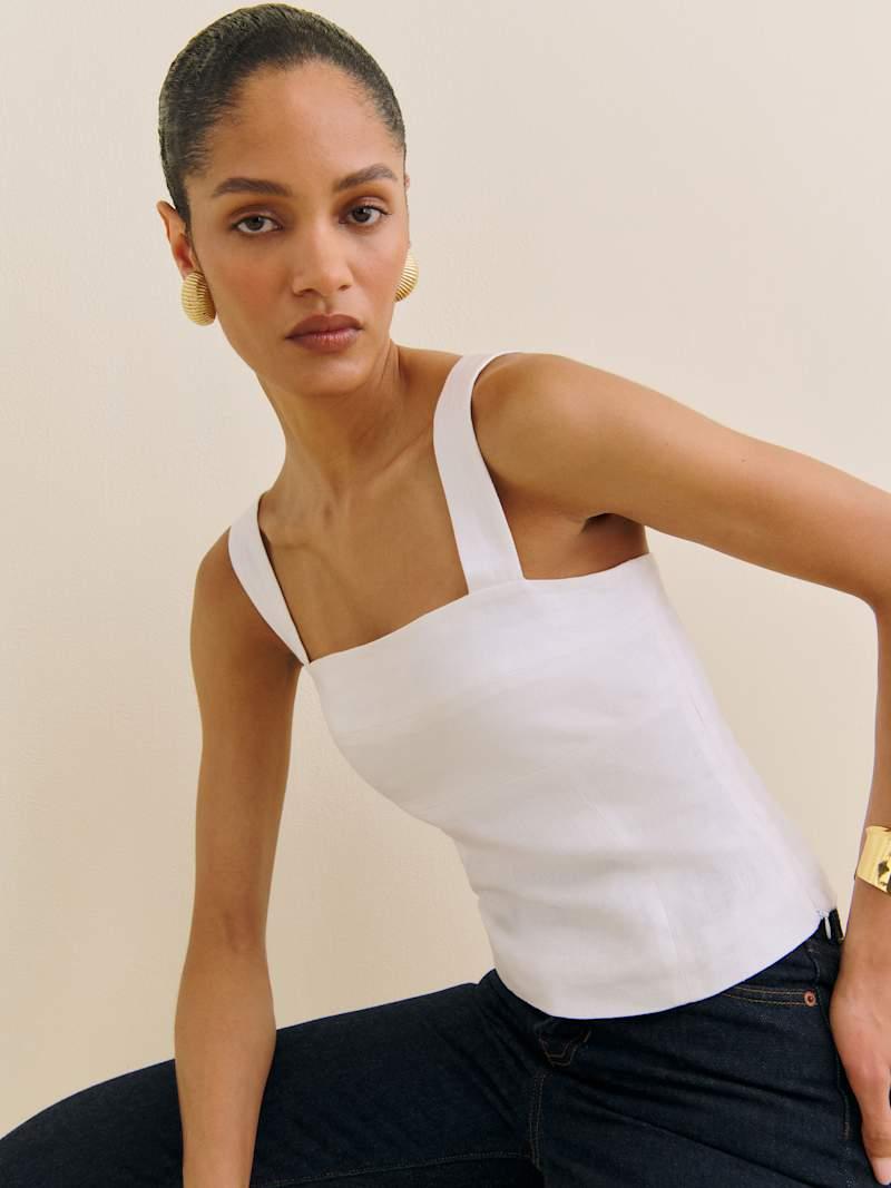 Darci Linen Top Product Image