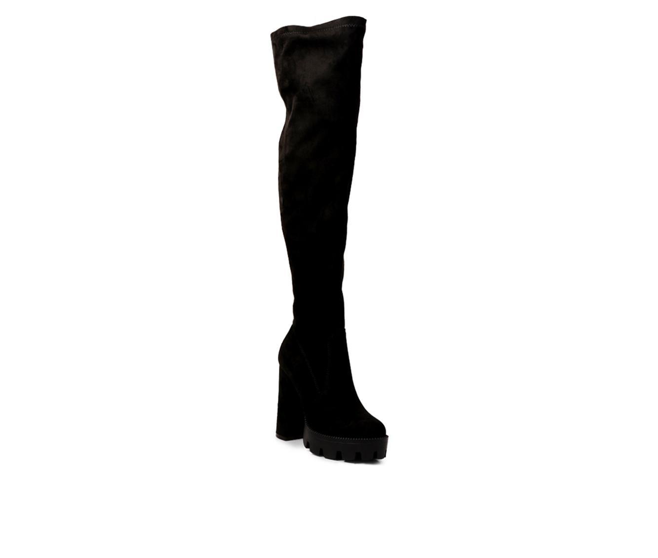 Women's London Rag Maple Over The Knee Heeled Boots Product Image