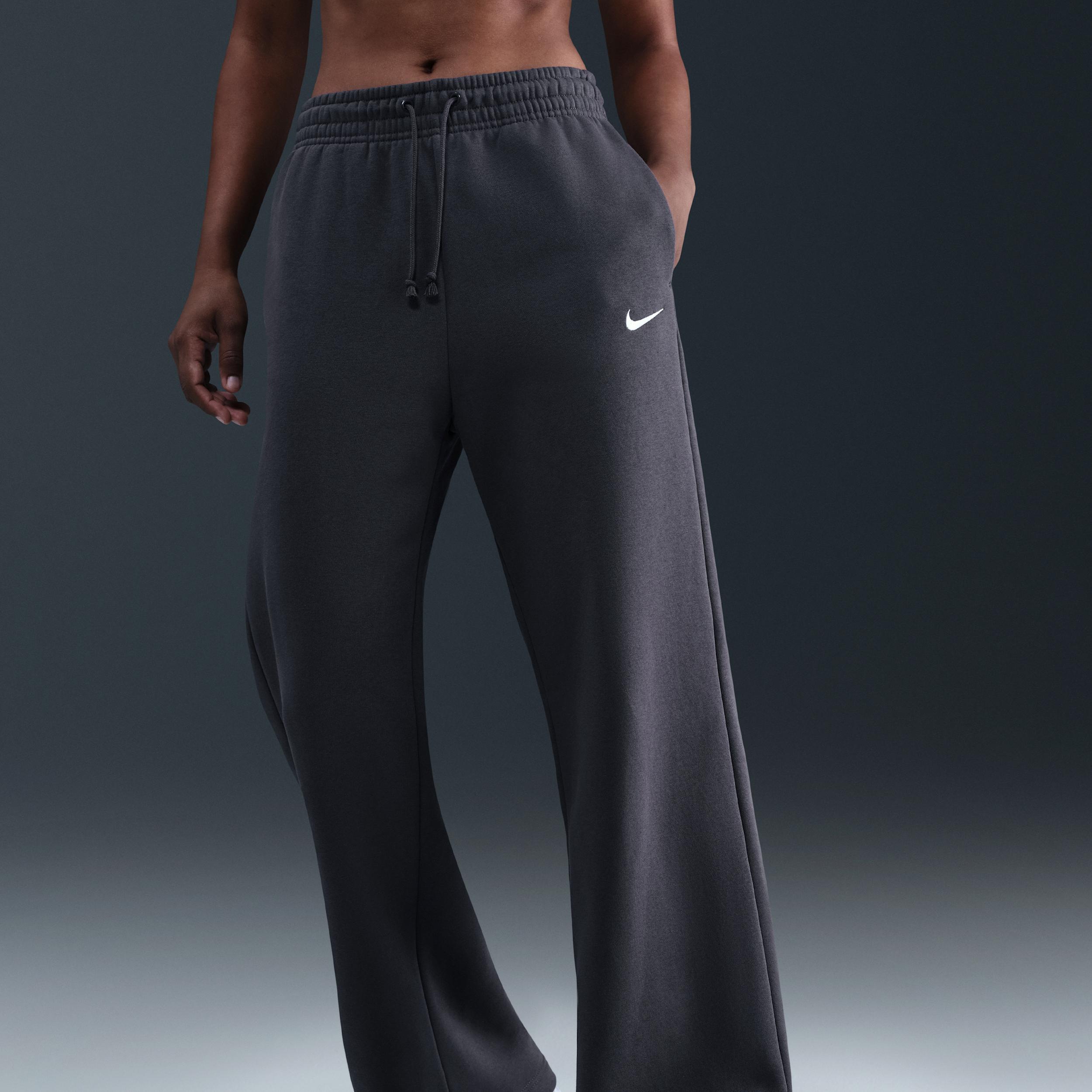 Womens Nike Sportswear Phoenix Fleece High-Waisted Wide-Leg Pants | IH1011-036 Product Image