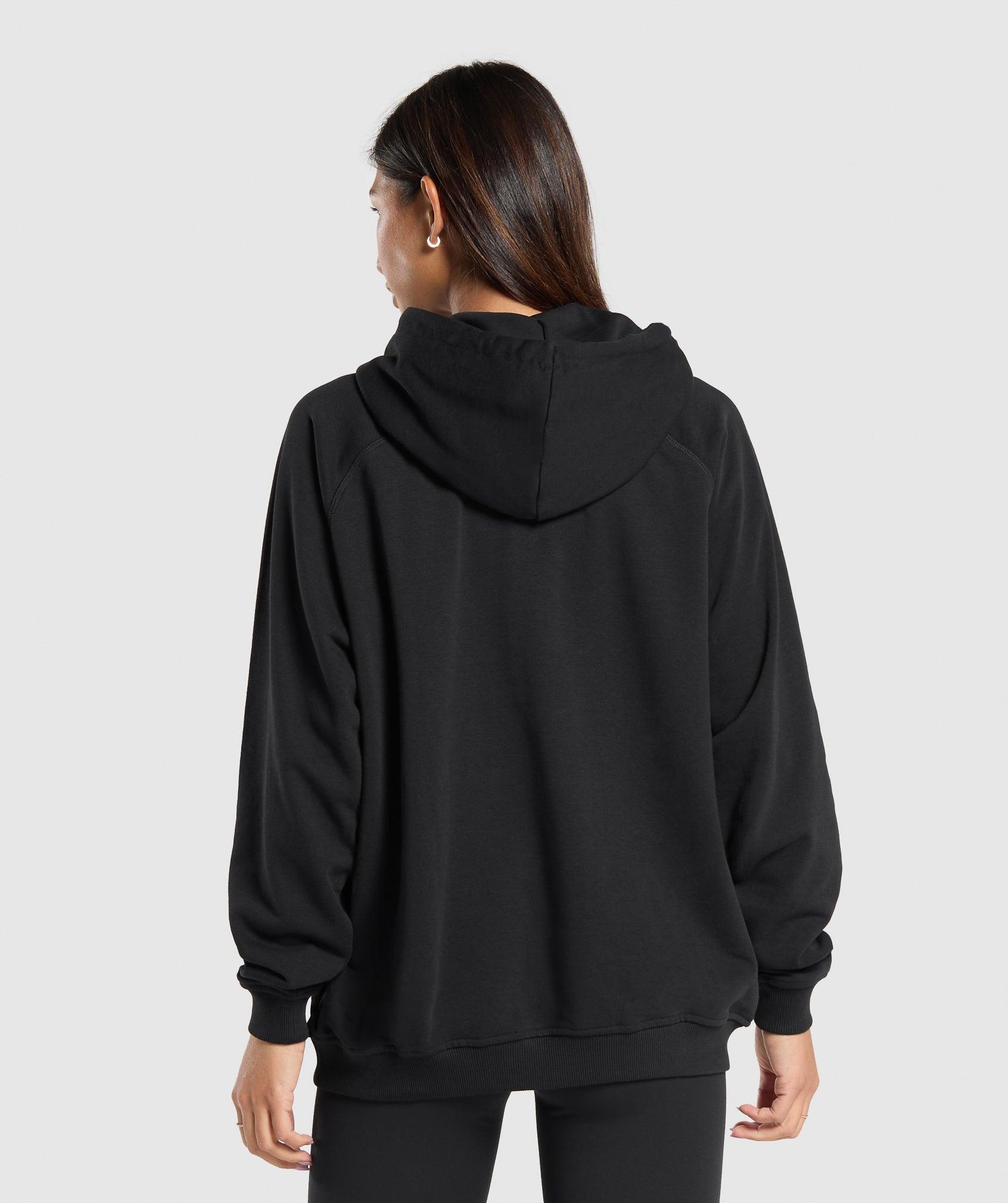 Gymshark Block Oversized Hoodie - Black Female Product Image