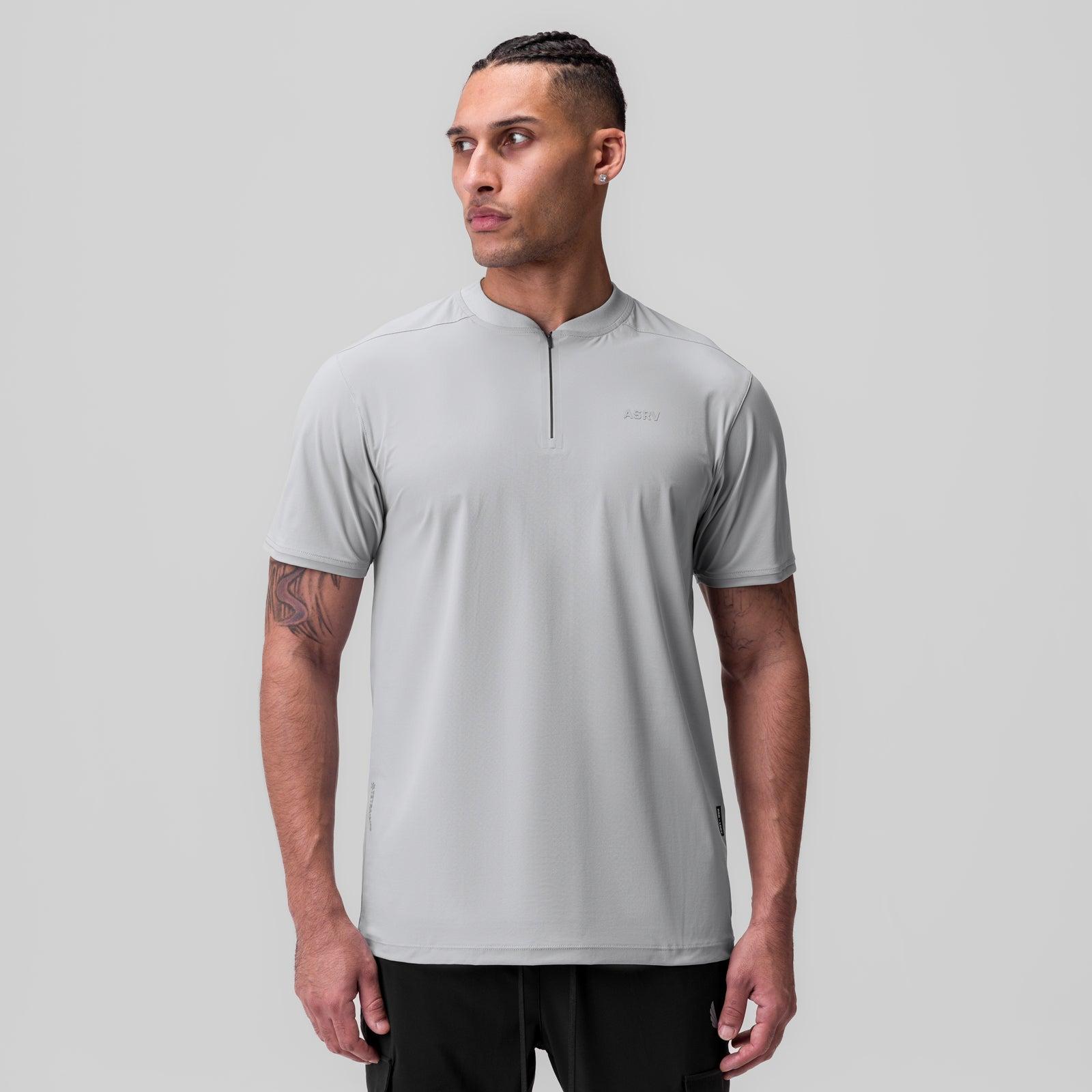 1087. Tetra-Lite® Ice Zip Tee - Light Sky Product Image