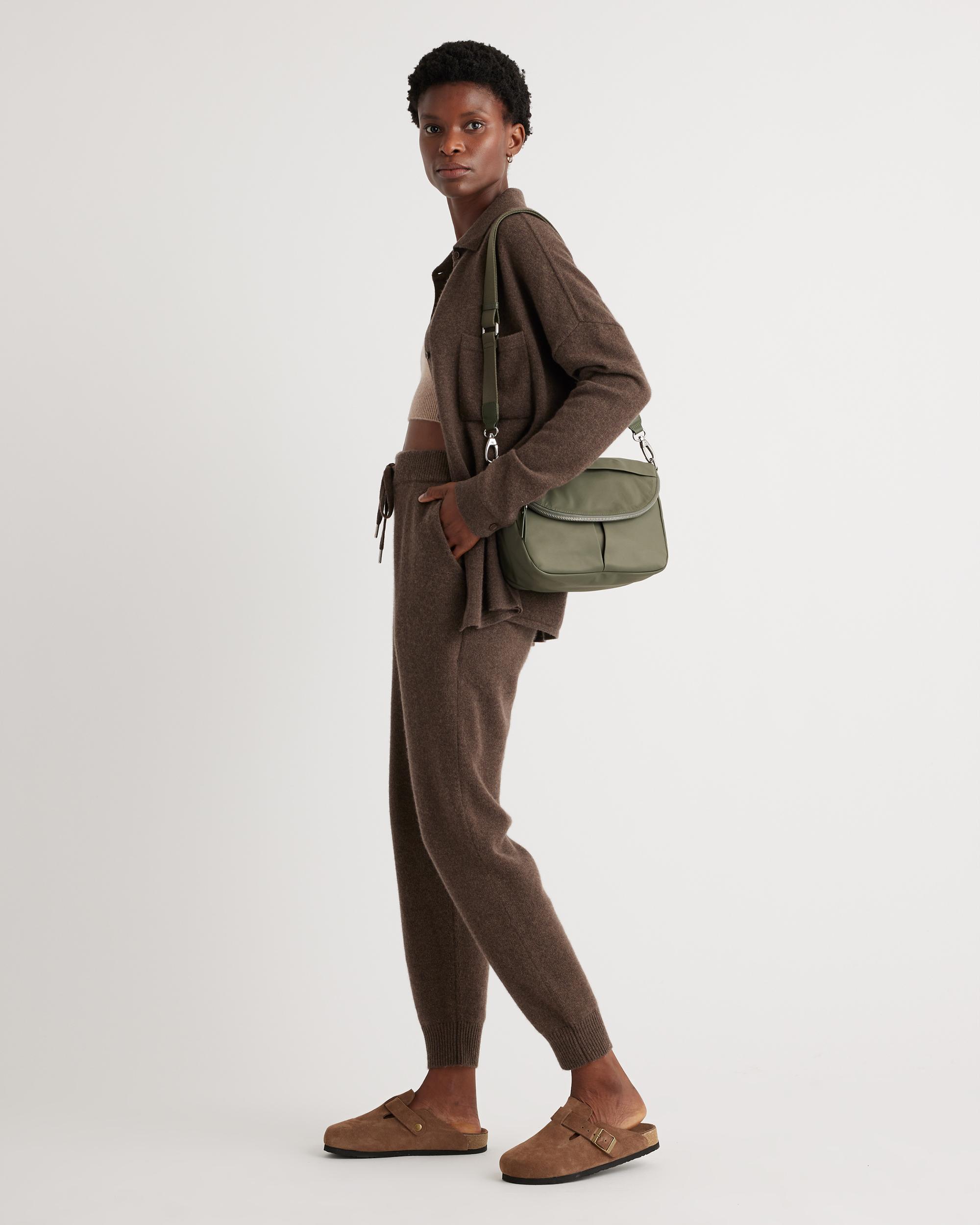 Quince | Women's Revive Nylon Foldover Crossbody Product Image