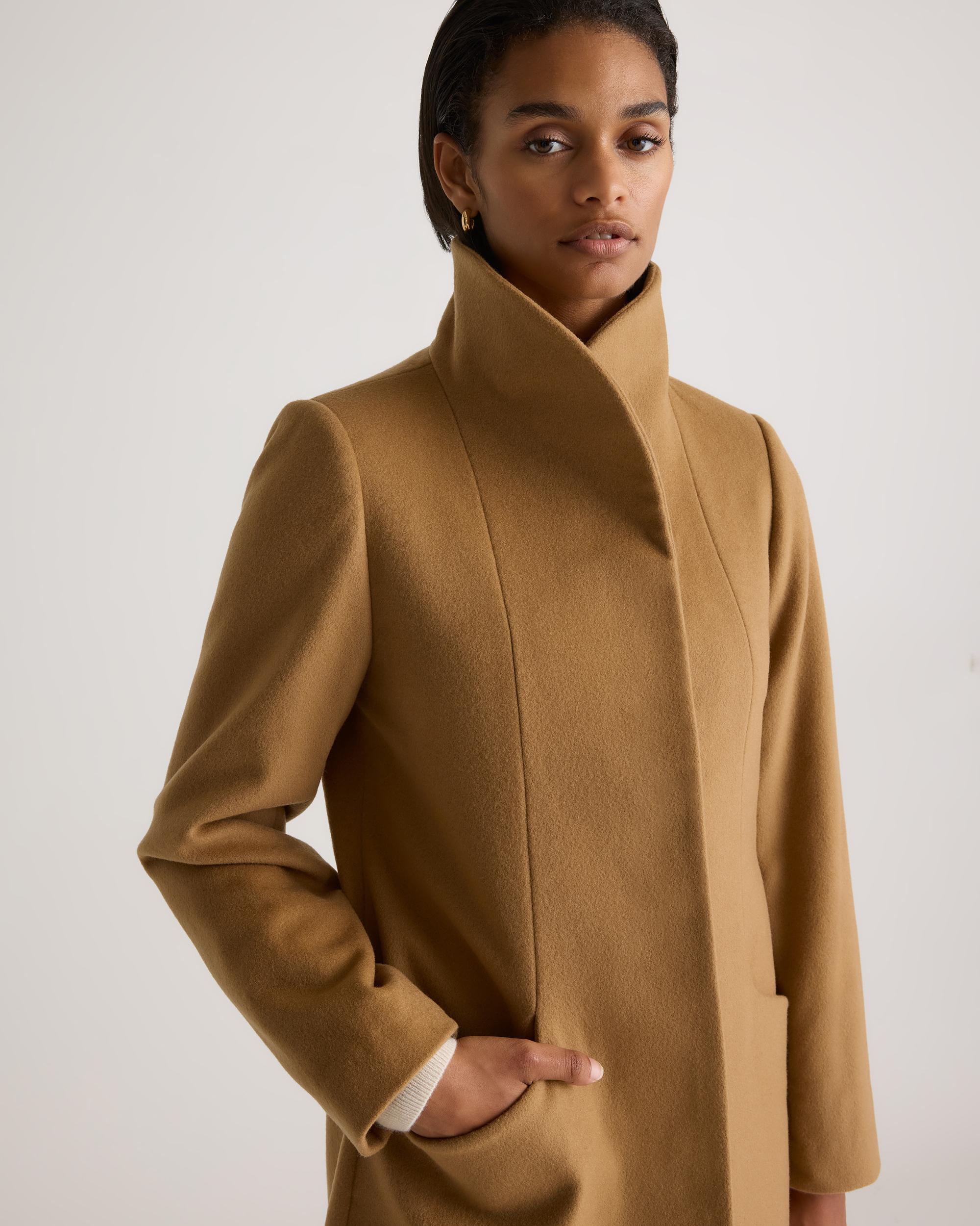 Quince | Women's Italian Wool Cocoon Coat Wool/Nylon Product Image