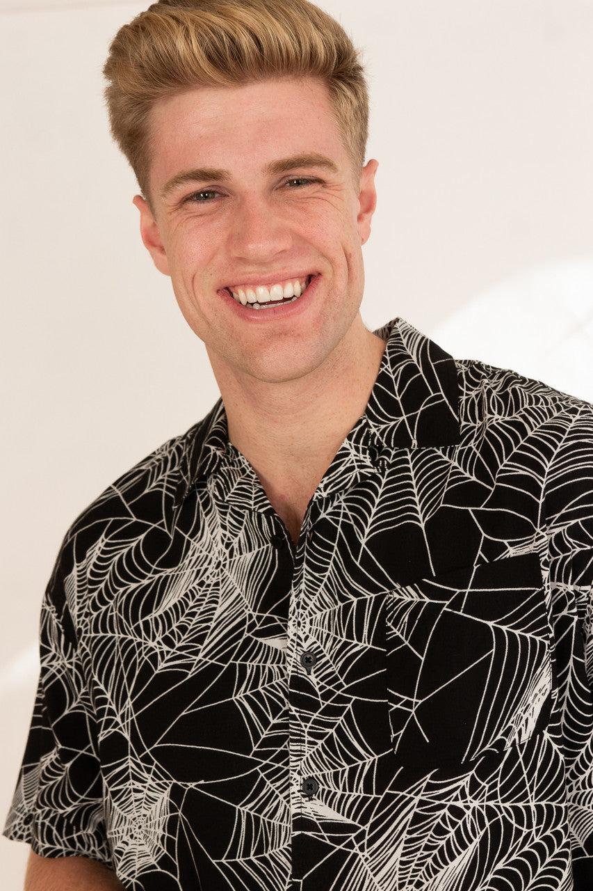 Spiderweb Button Up Shirt Product Image