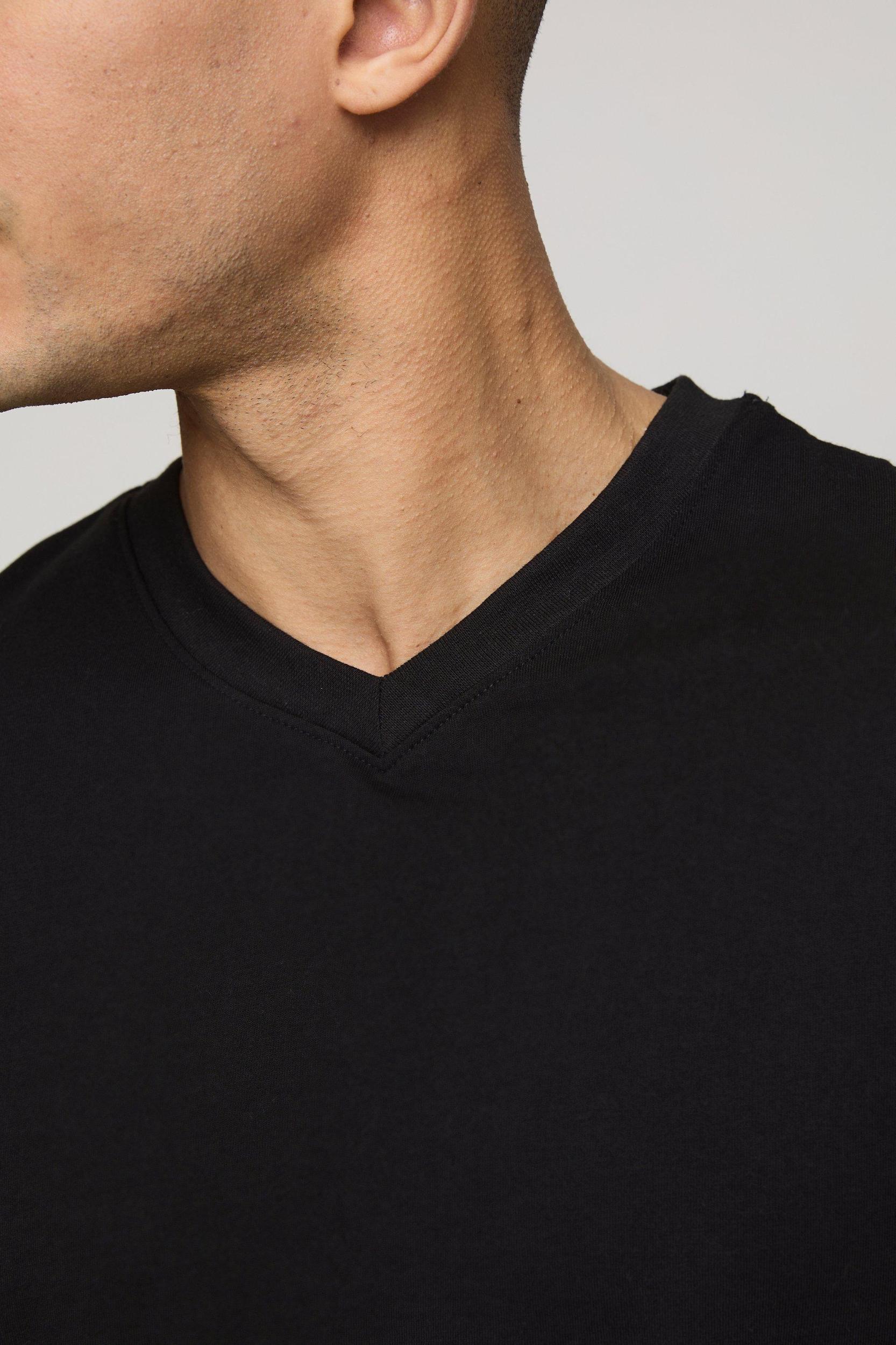 Heavyweight Regular V Neck T-Shirt | boohooMAN USA Product Image