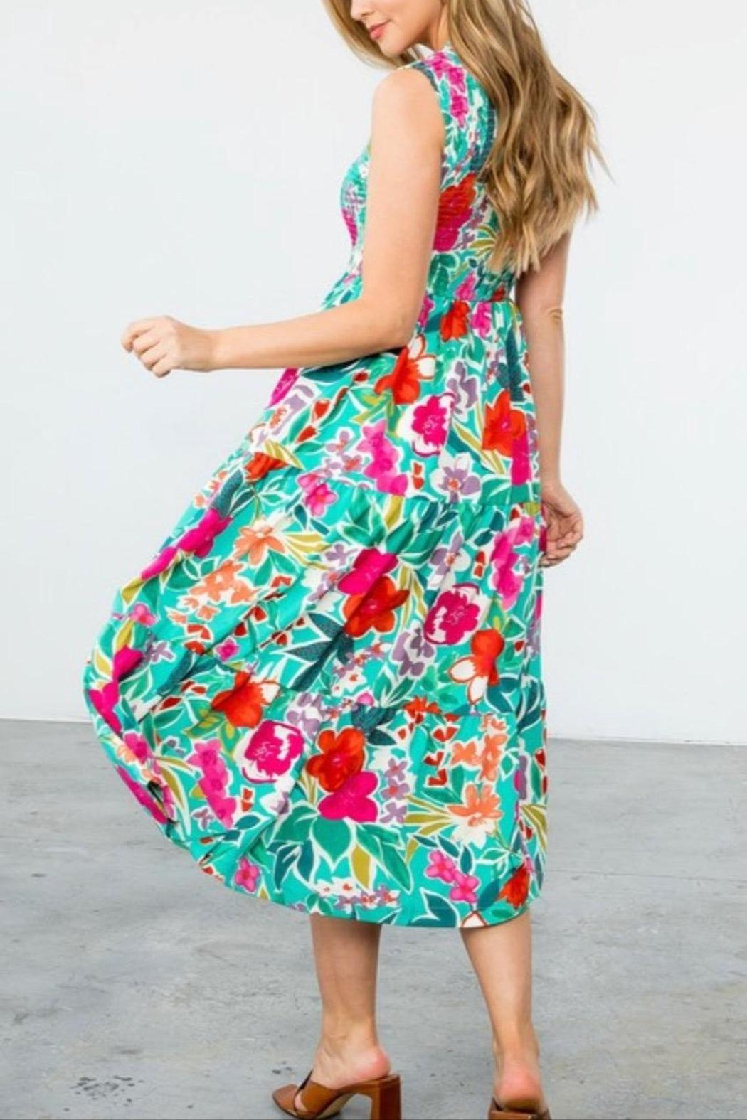Floral Smocked Dress Product Image