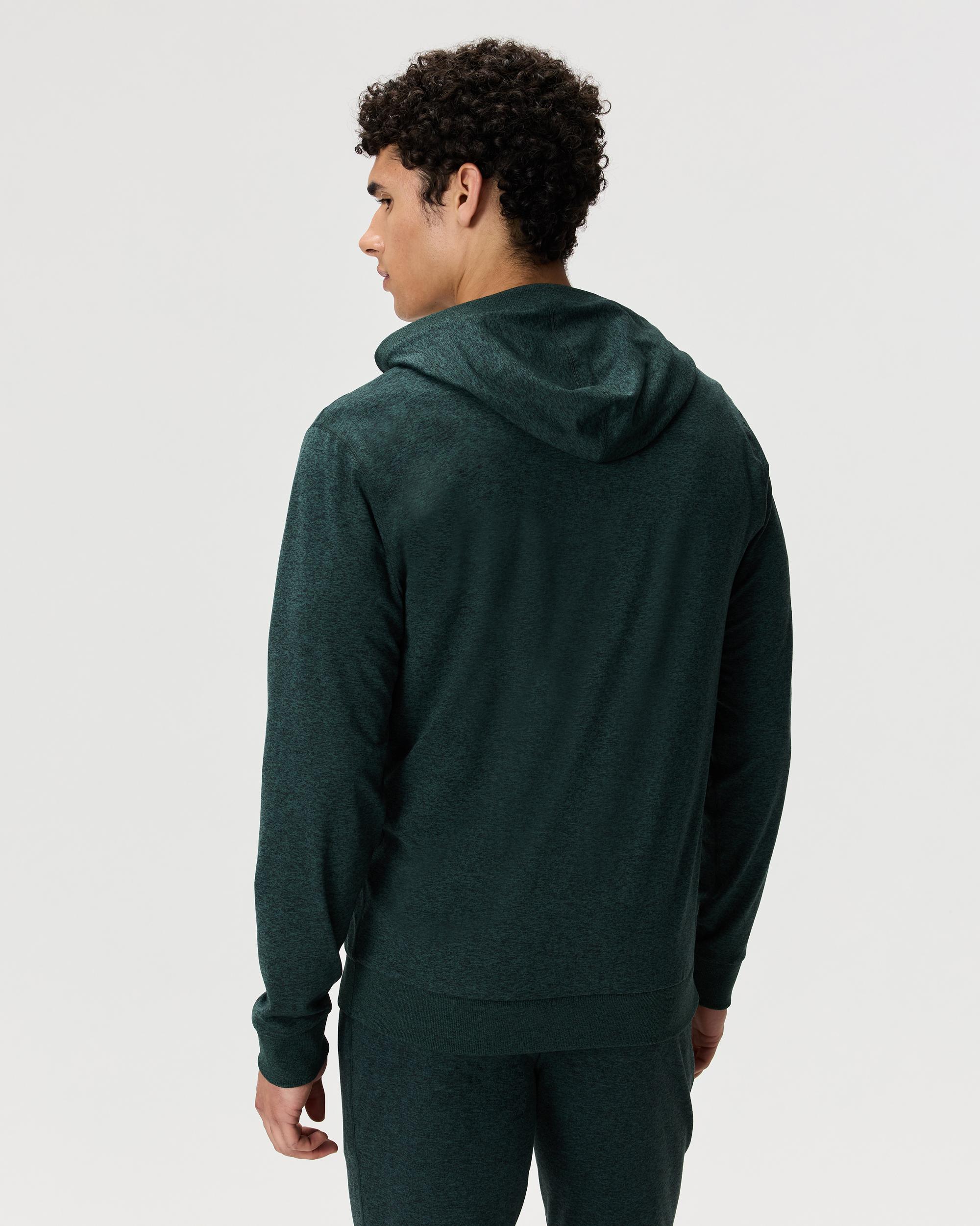 Quince | Men's Flowknit Performance Full-Zip Chest Pocket Hoodie Recycled Polyester Product Image