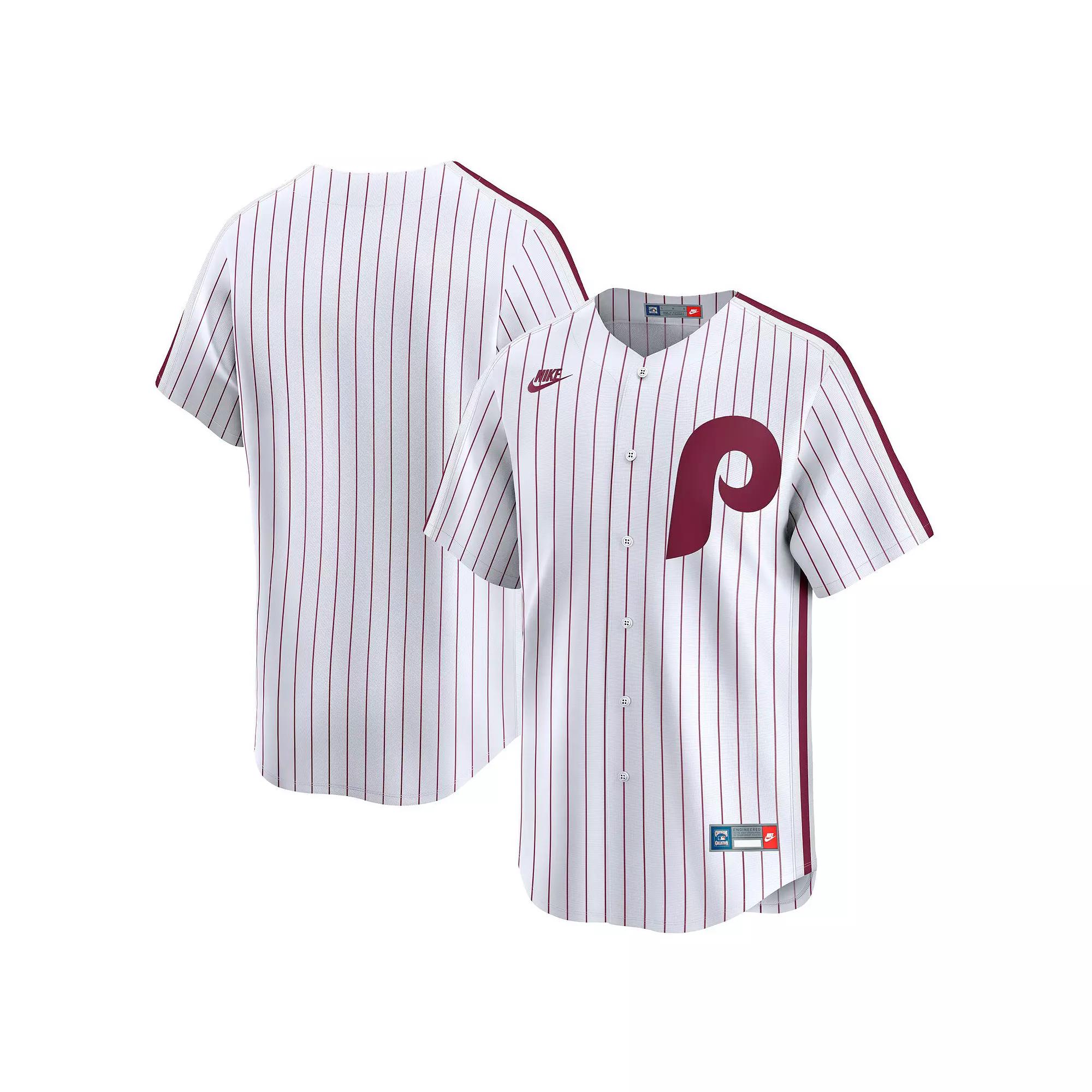 Men's Nike White Philadelphia Phillies Cooperstown Collection Limited Jersey, Size: Small Product Image