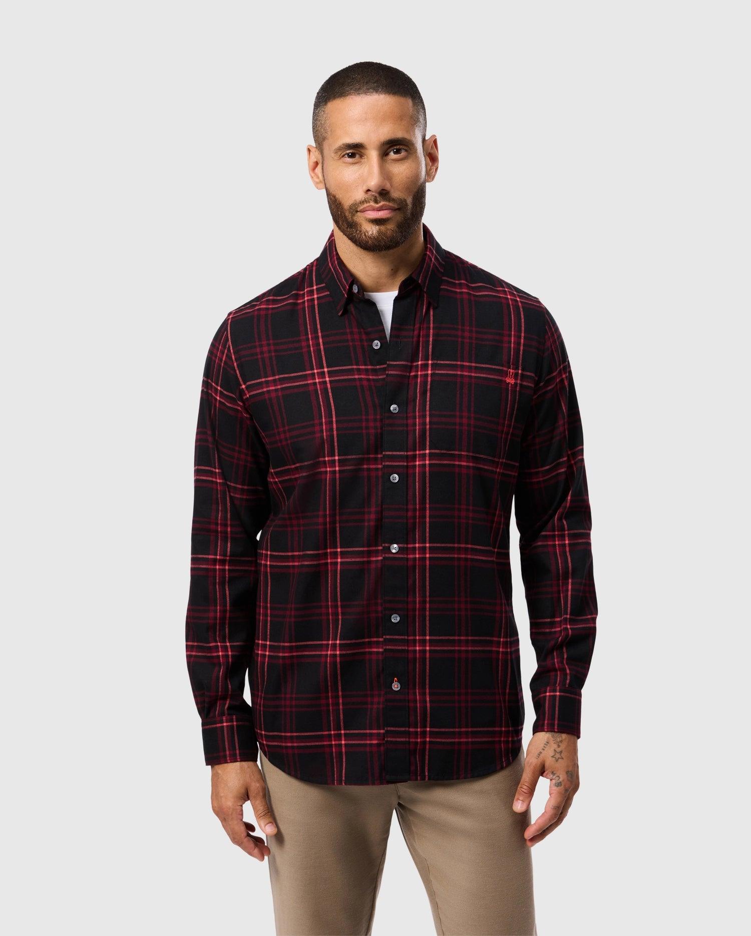 MENS HAYES PLAID SHIRT - B6C842D200 Product Image