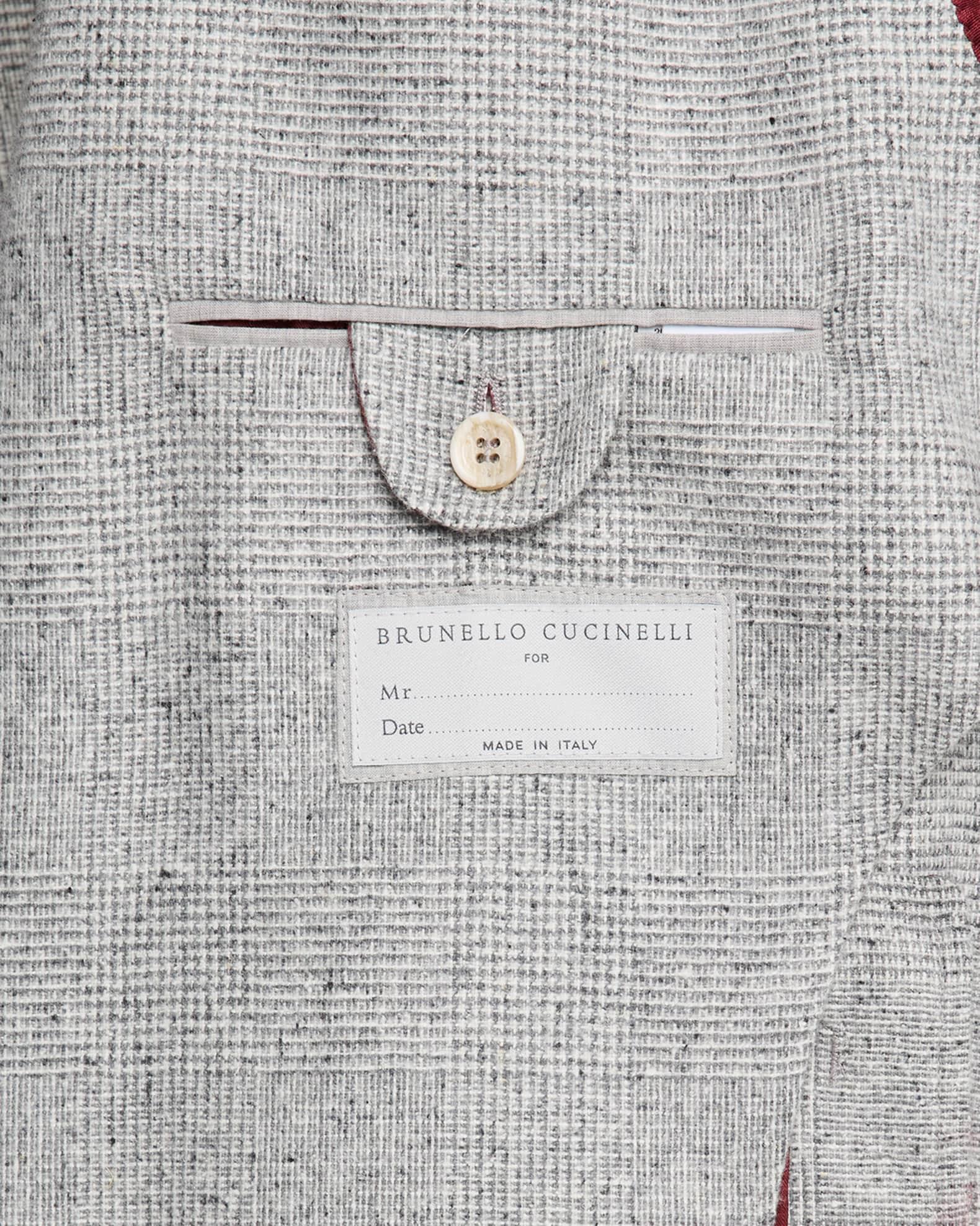 Men's Plaid Donegal Effect Two-Piece Suit Product Image