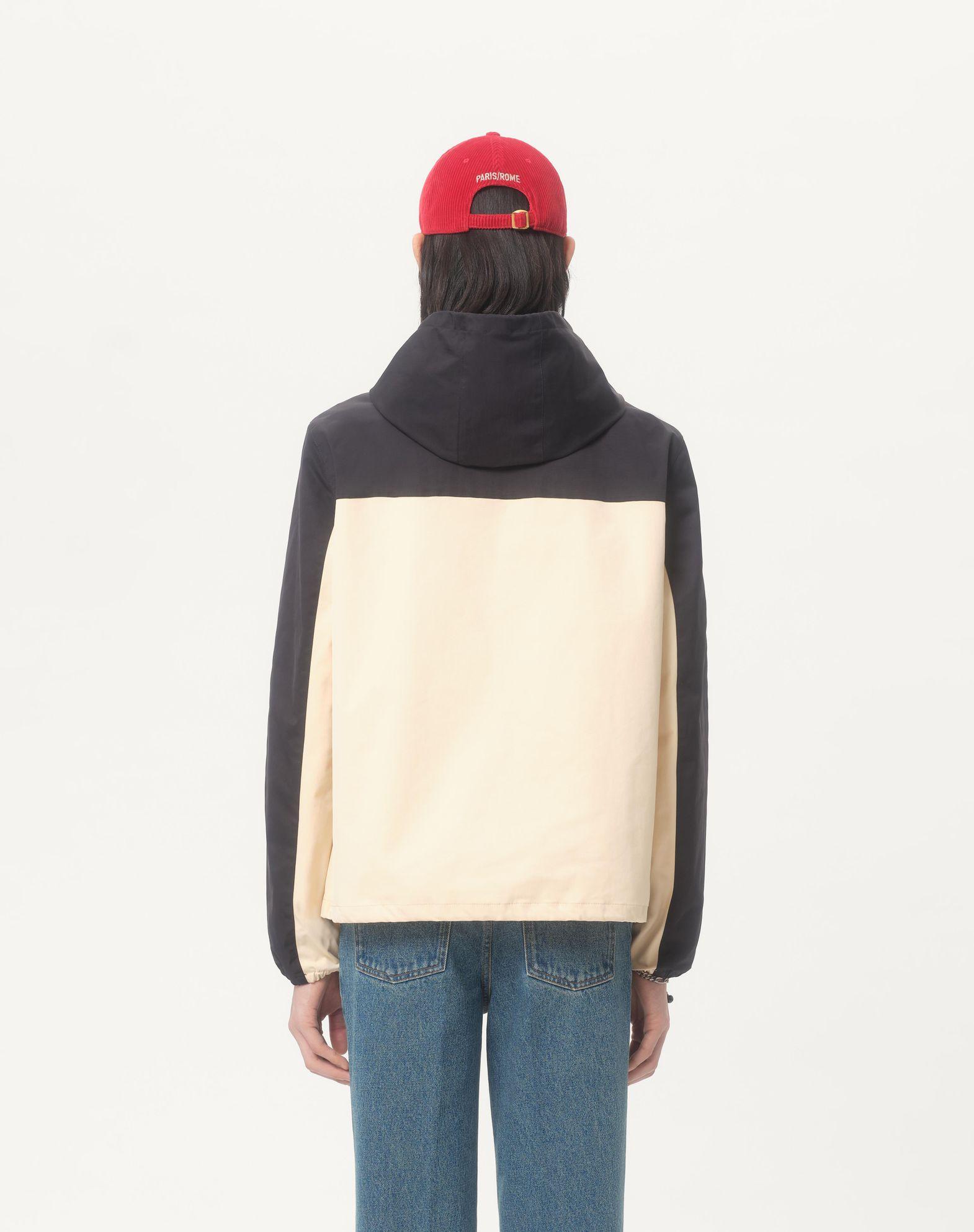 Nylon Hooded Windbreaker With Vlogo Patch Product Image