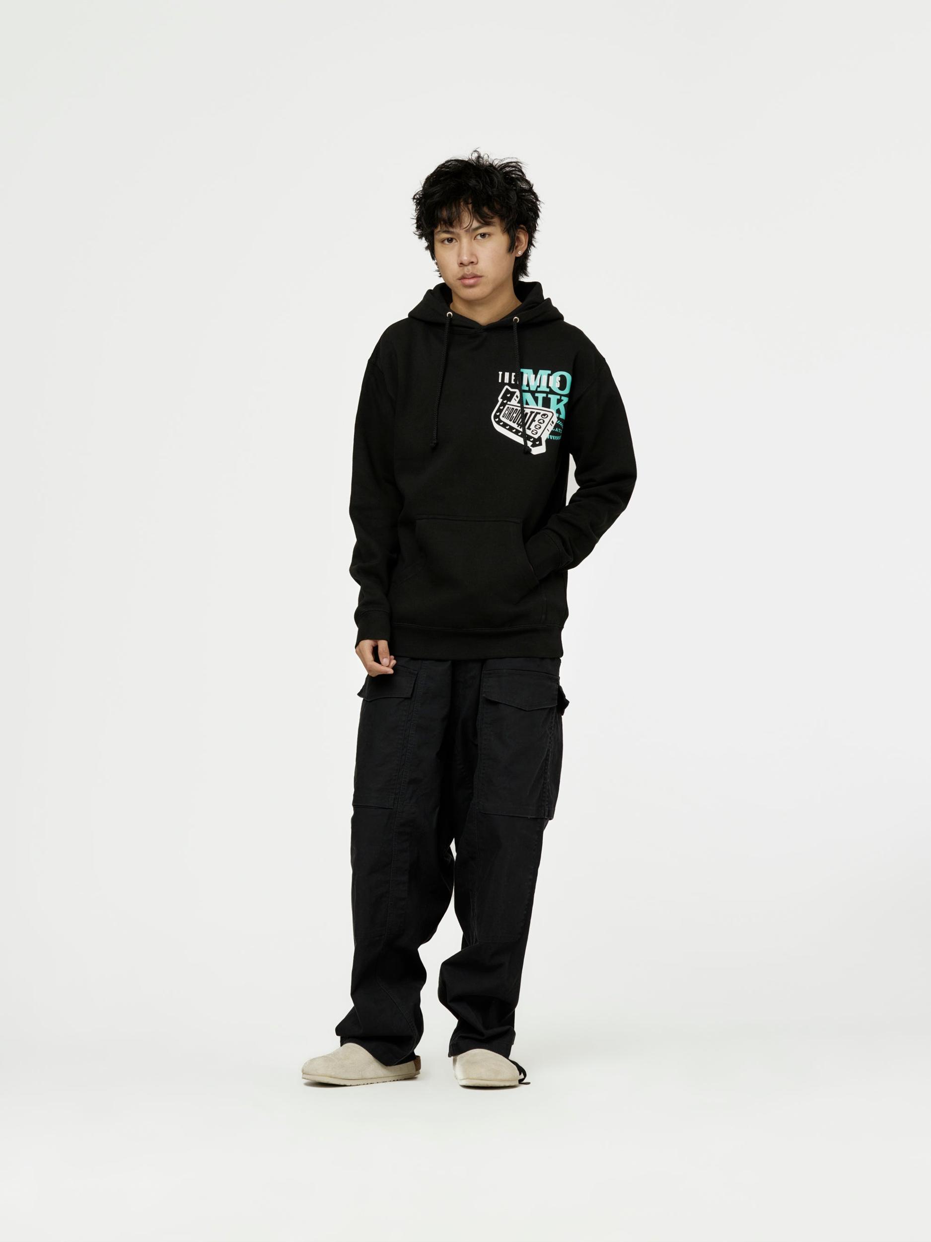 16 Bar Pull Up Over Hoodie (Black) Product Image