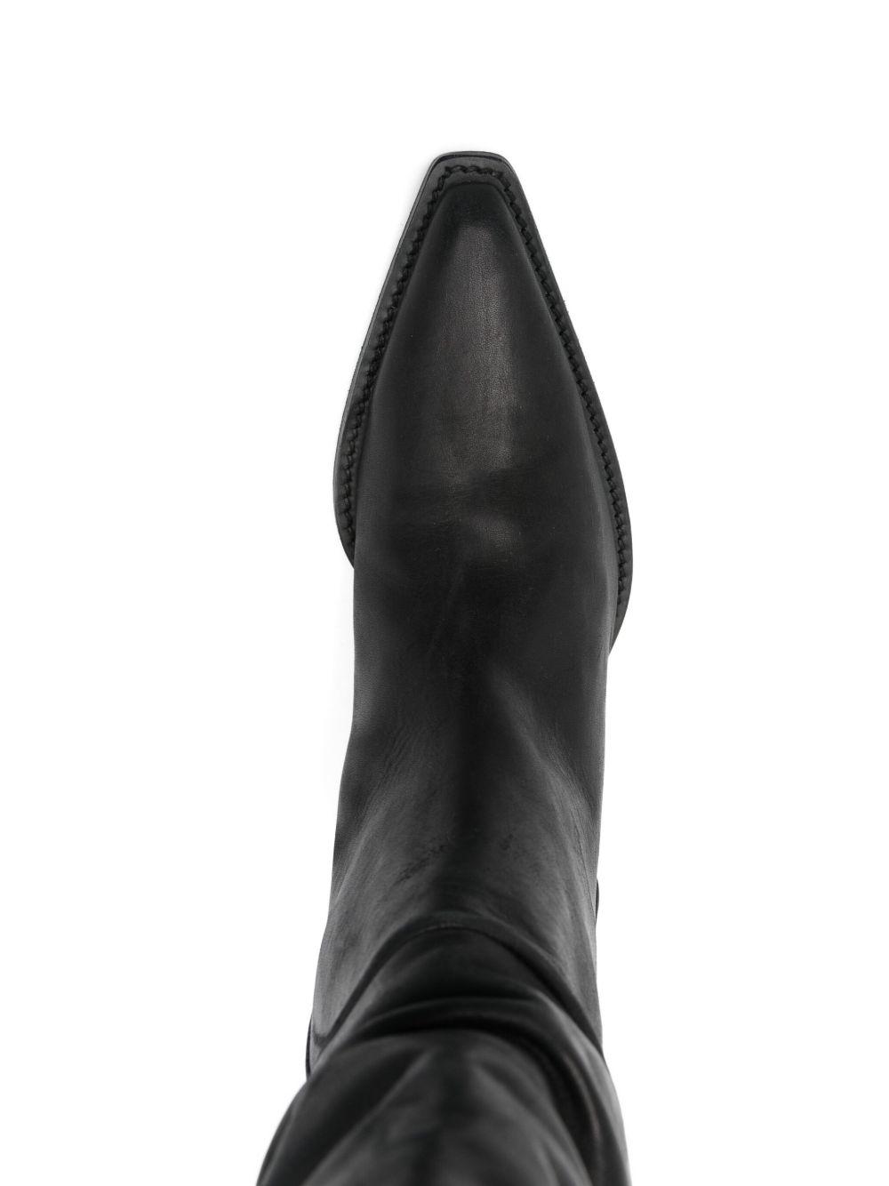 45mm leather pointed-toe boots Product Image