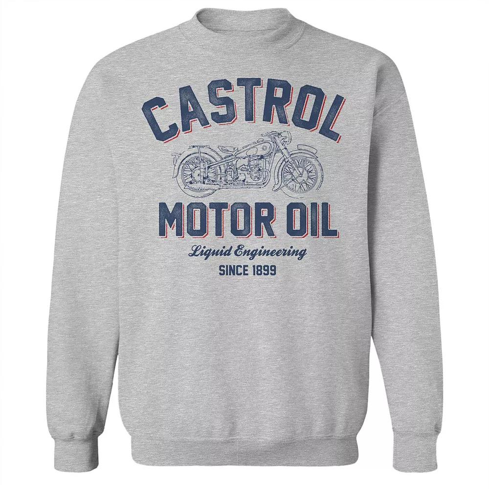 Men's Castrol Liquid Engineering Graphic Sweatshirt, Size: Medium, Sport Gray Product Image