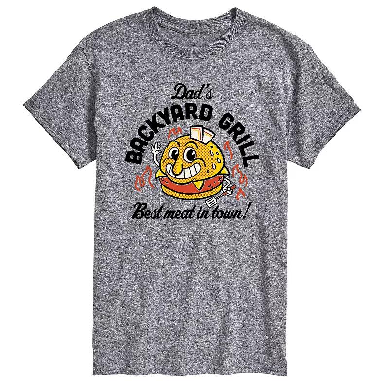 Men's Dad's Backyard Grill Burger Tee,  Product Image