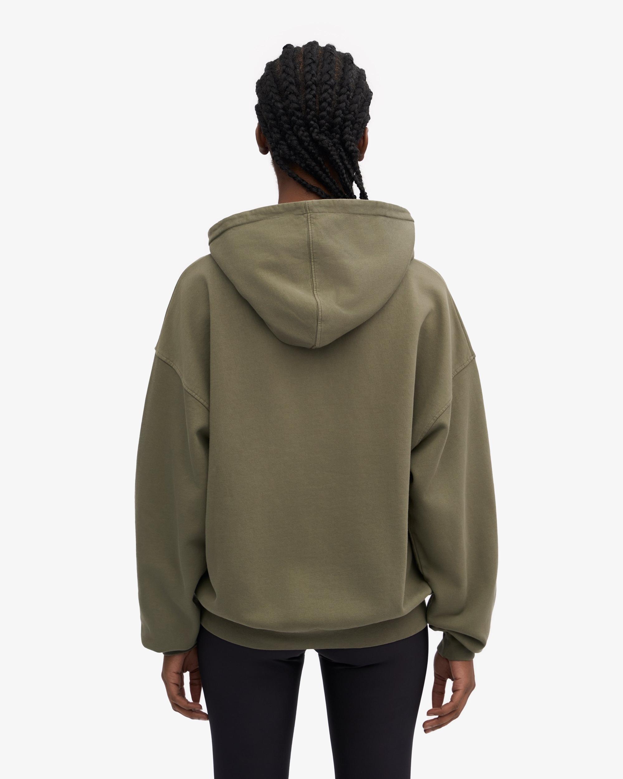 Organic Oversized Hood - Dusty Olive Product Image