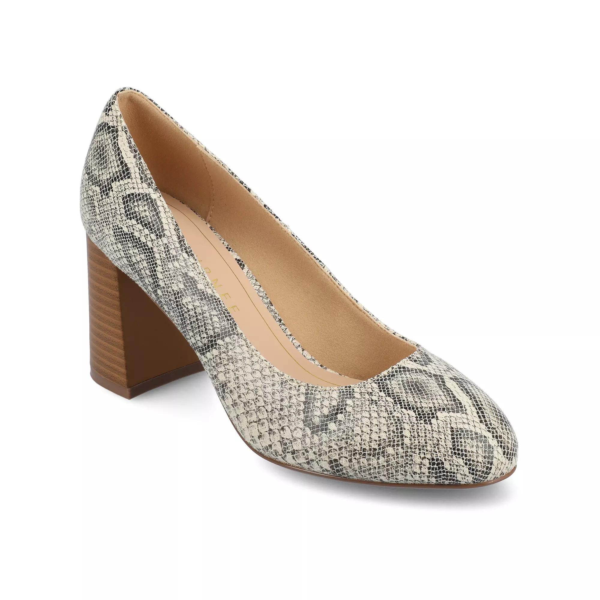 Journee Seraphina Covered Block Heel Women's Shoes,  Product Image