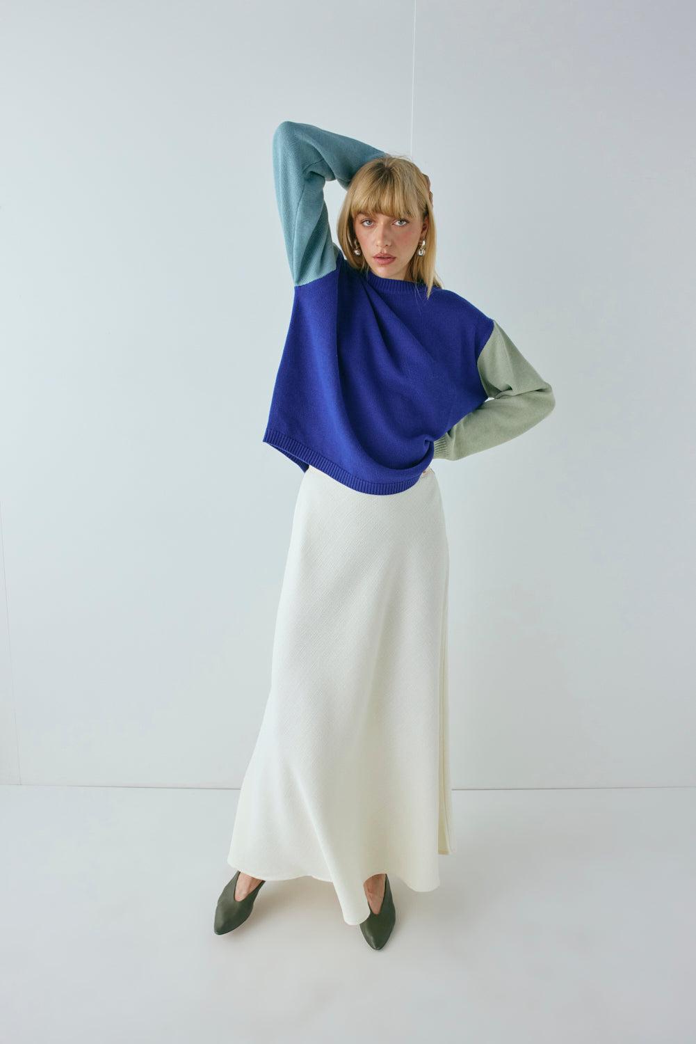 Cece Maxi Skirt Cream Product Image
