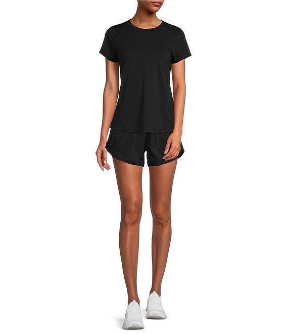 Antonio Melani Active Balance Moisture Wicking Relaxed Crew Neck Short Sleeve Coordinating Shirt Product Image