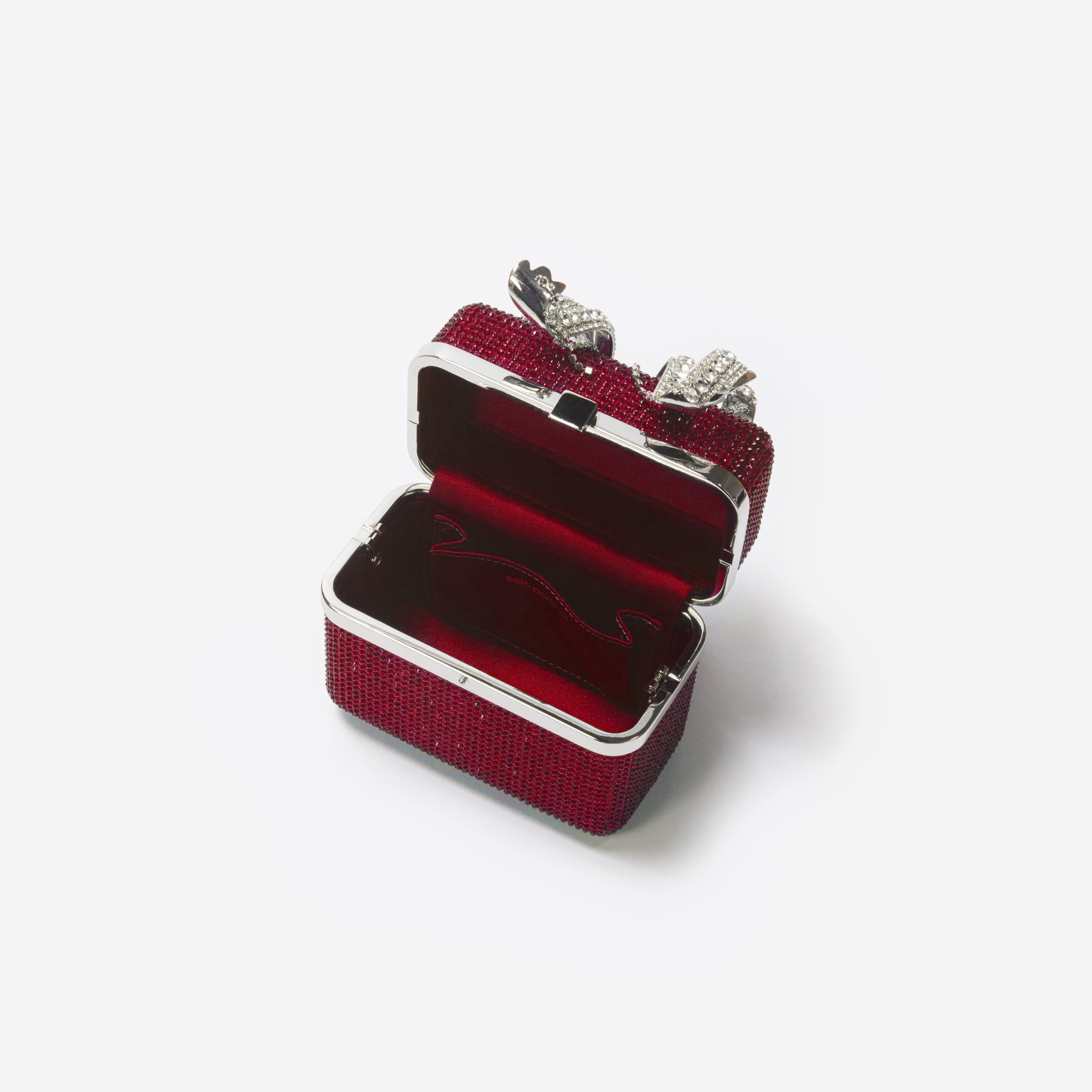 Burgundy Crystal Vanity Case Product Image