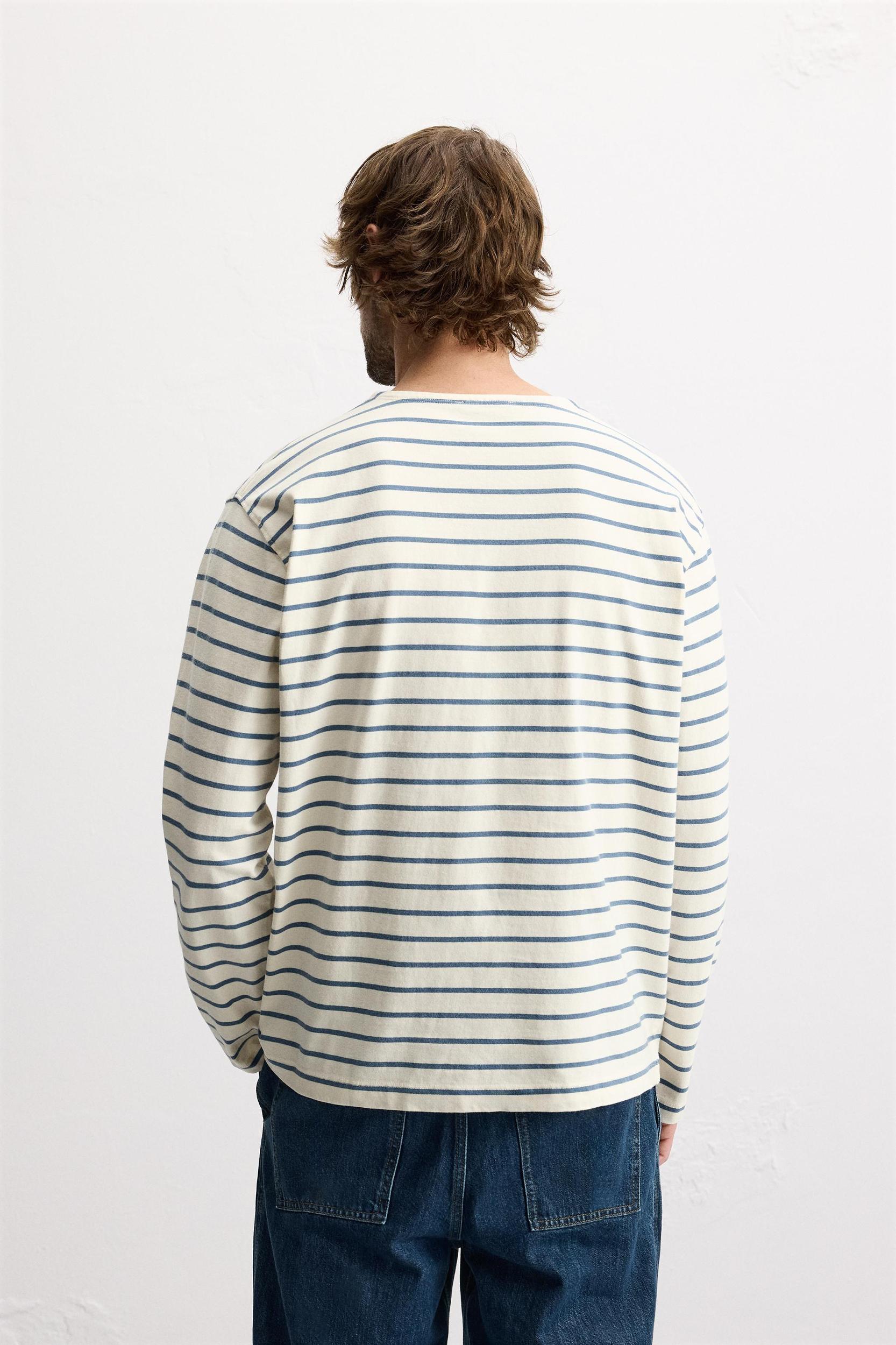 STRIPED JACQUARD T-SHIRT Product Image