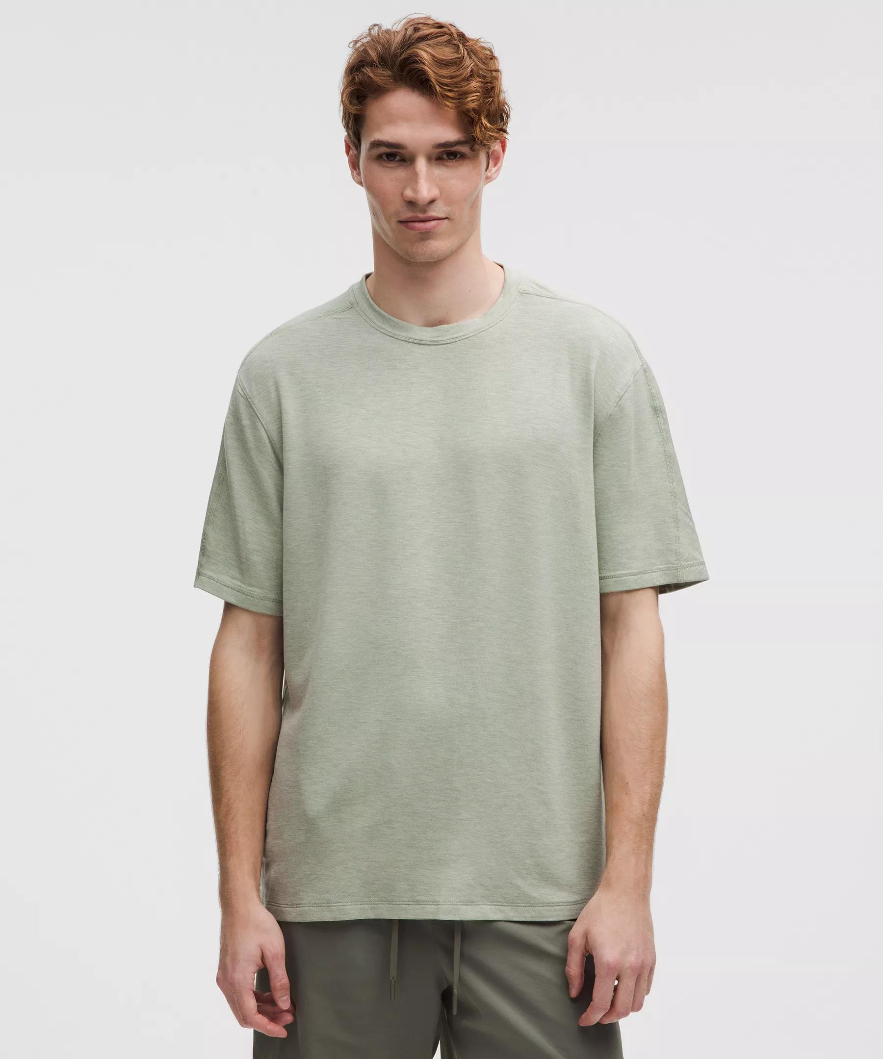 BeCalm Relaxed-Fit Short-Sleeve Shirt Product Image