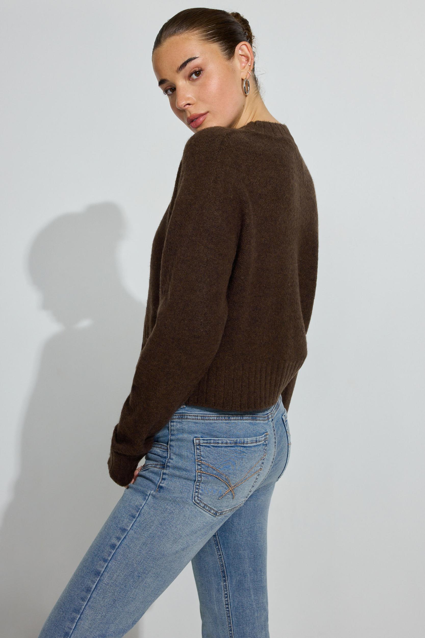 Smooth Scoop Neck Long Sleeve Top Product Image