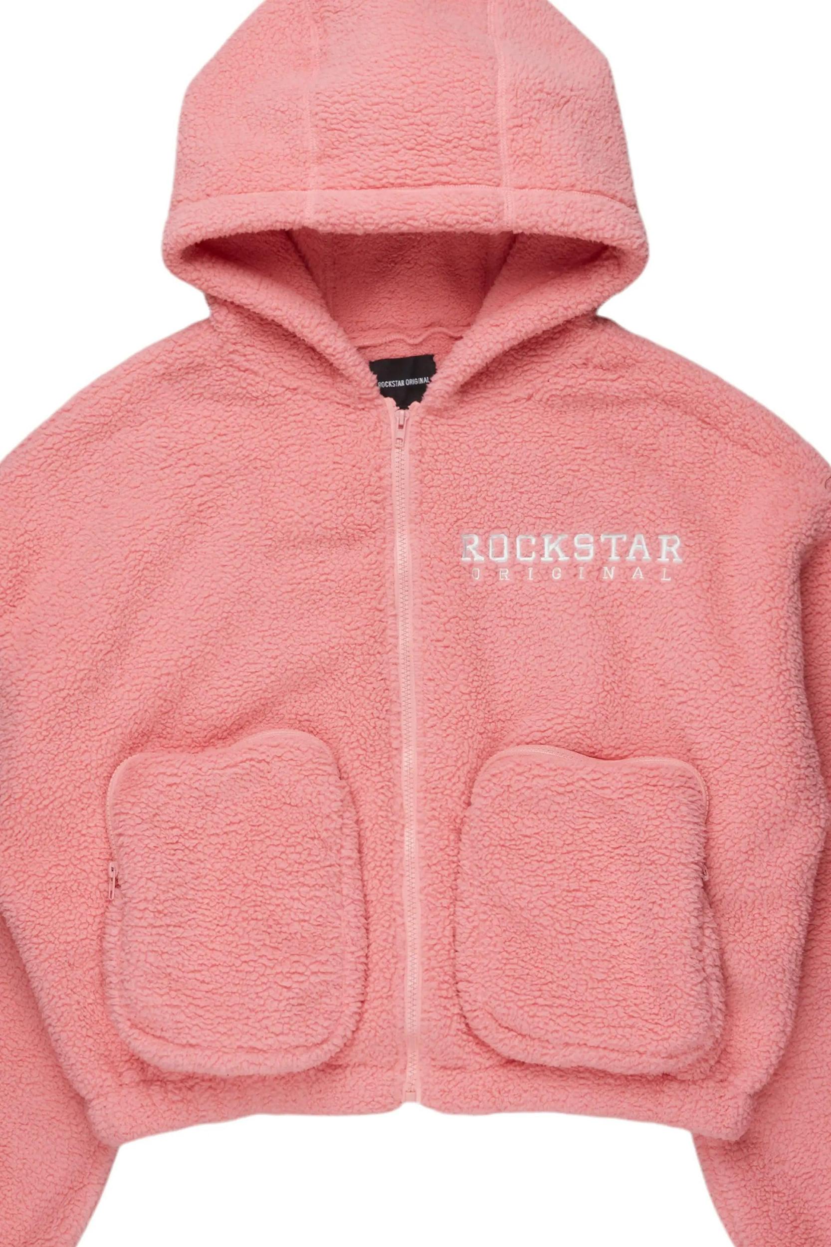 Lonia Pink Sherpa Jacket Female Product Image